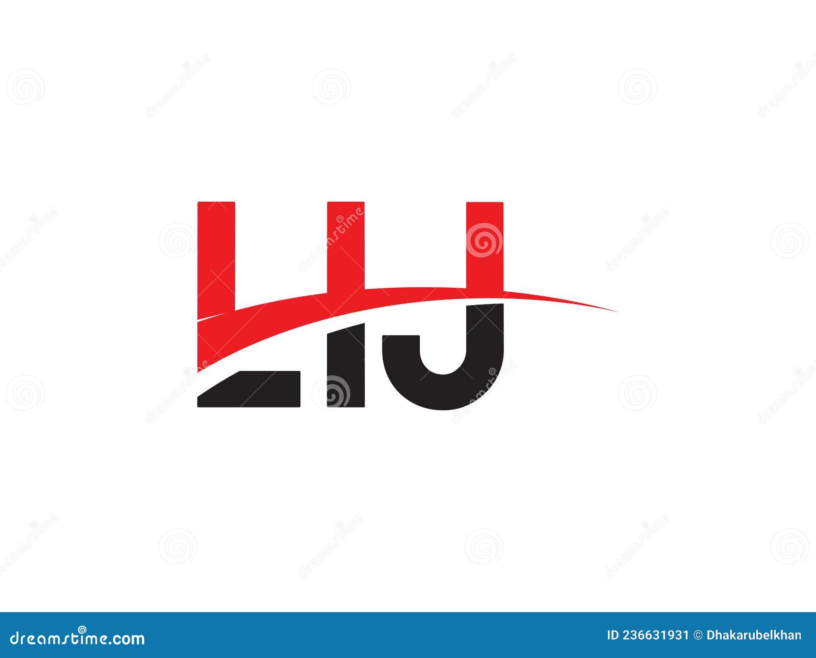 LIJ Letter Initial Logo Design Stock Vector - Illustration of concept ...