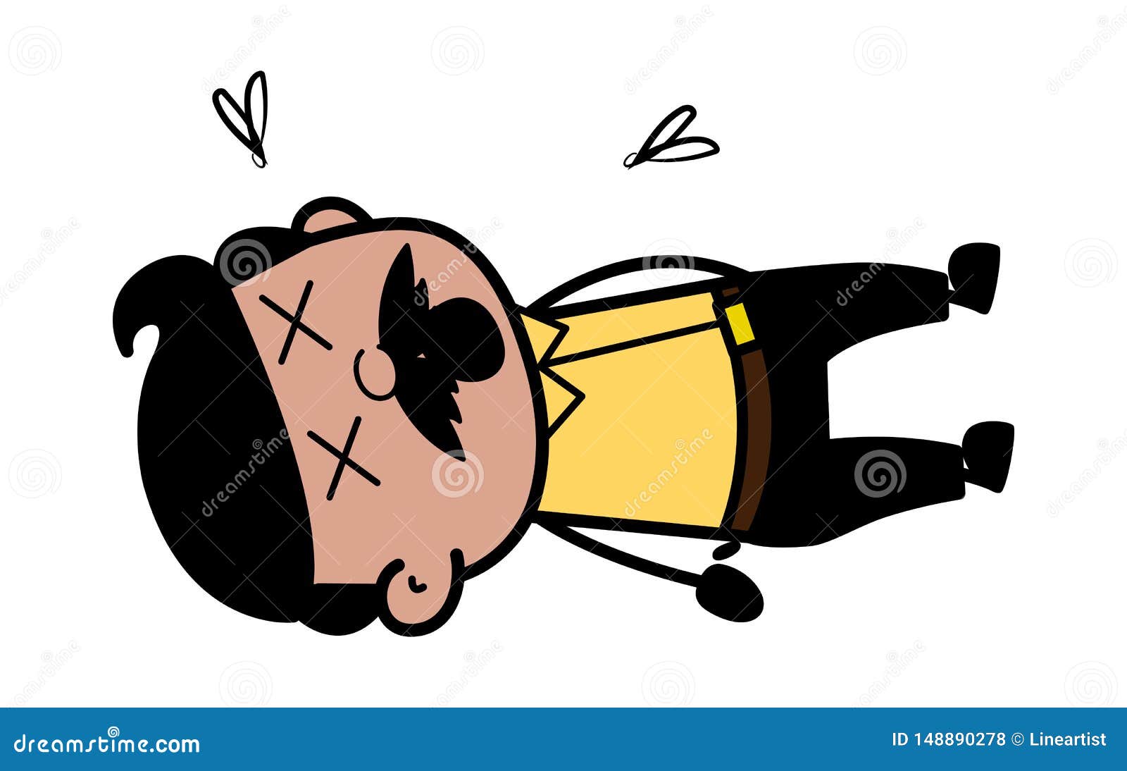Lik - Indisk Tecknad Filmmanfader Vector Illustration Stock