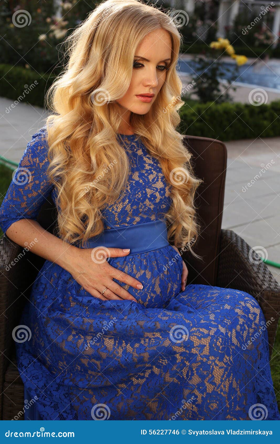 Like Mother Like Daughter Beautiful Pregnant Woman With
