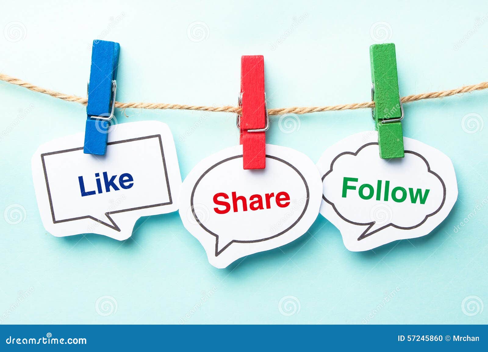 like share follow