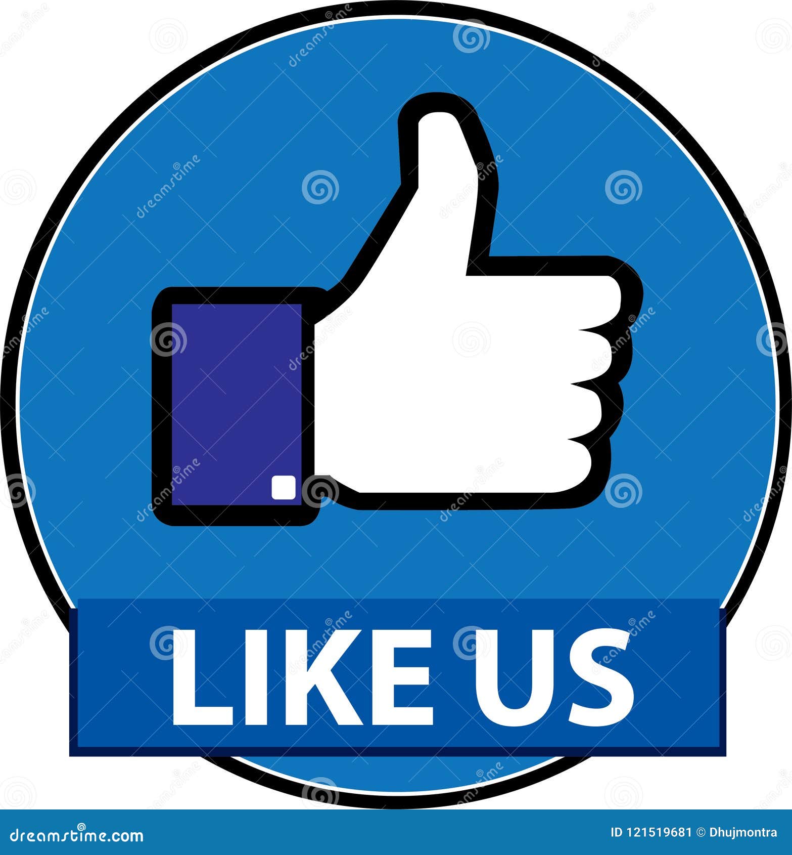 Download Like Us Facebook Button Vector Editorial Photo ...