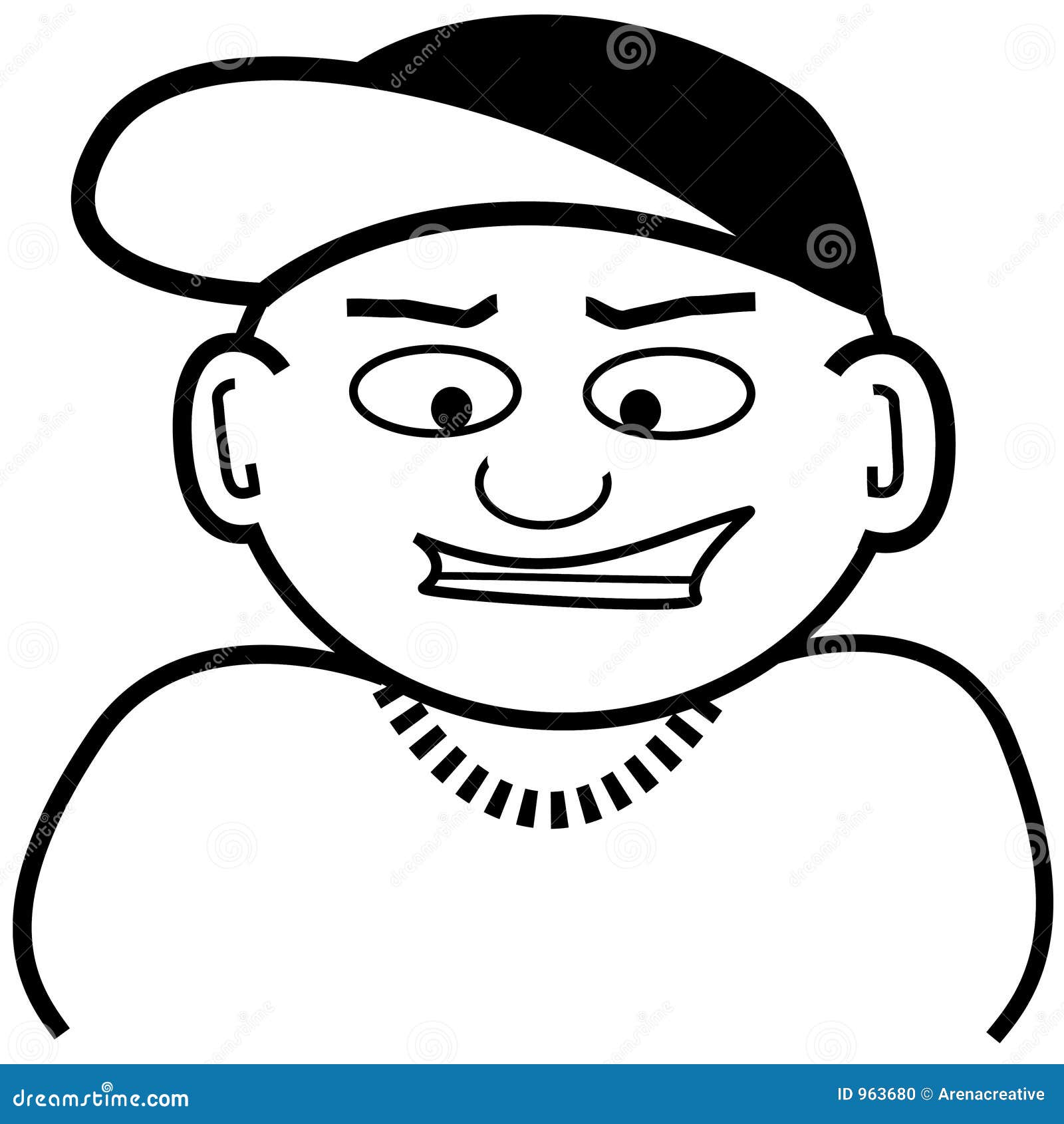 Lil homie stock illustration Illustration of silly fitted 963680