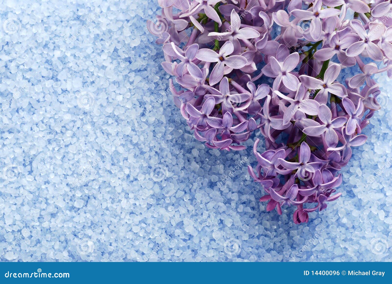 Lilac bath salts stock photo. Image of flora, aromatic 14400096