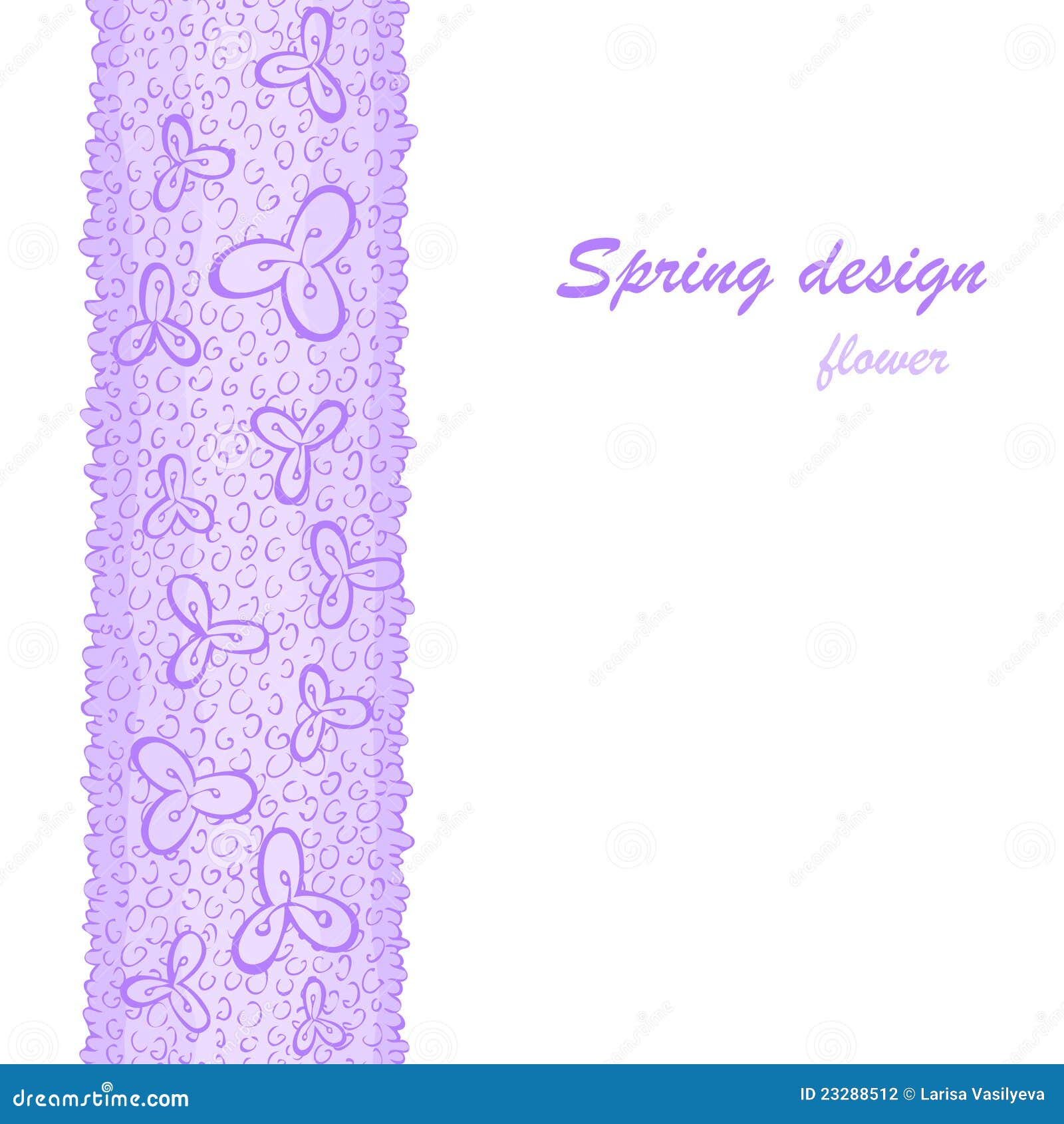 Lilac flower border stock vector. Illustration of cute 23288512