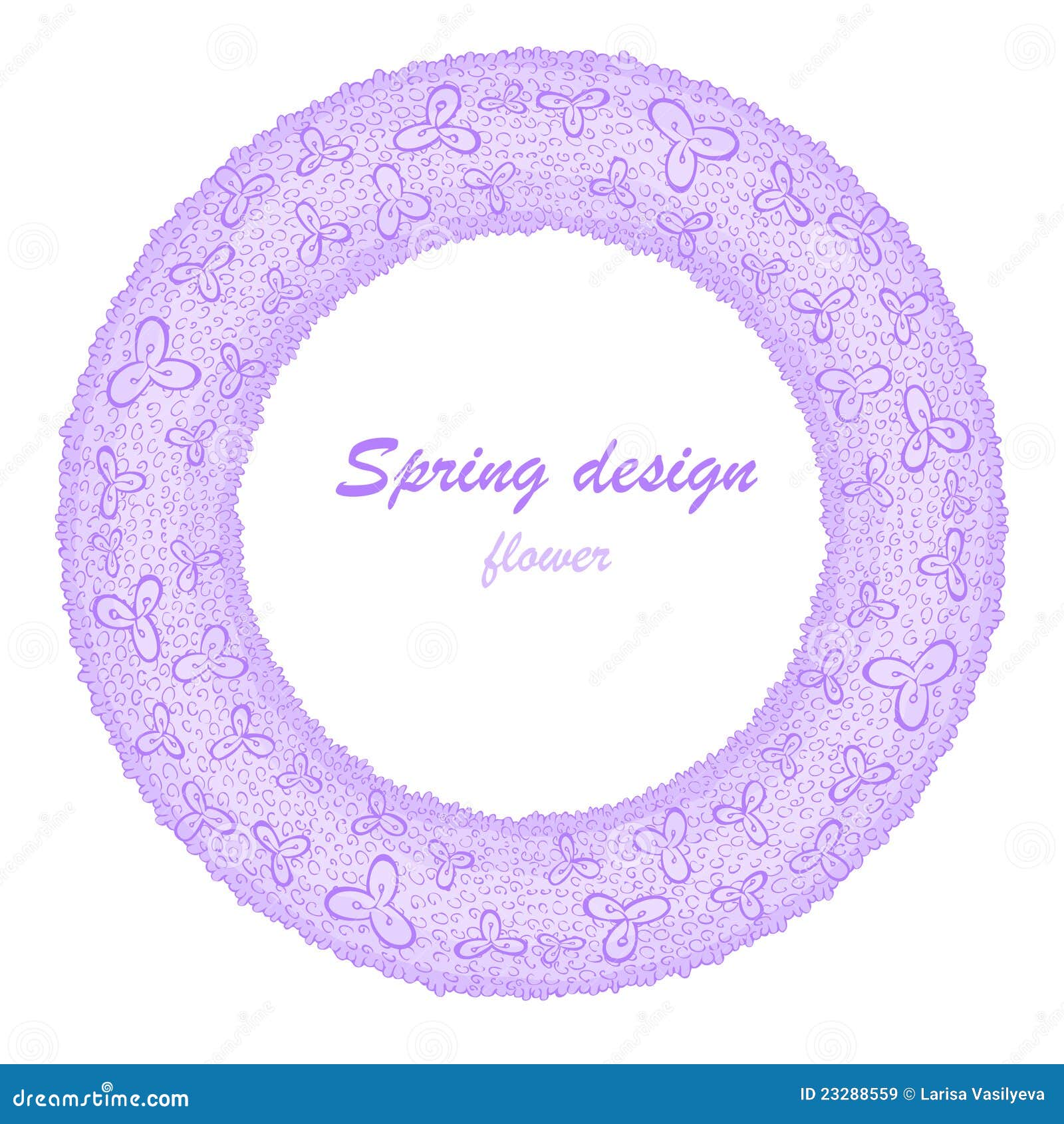 Lilac flower garland stock vector. Illustration of lace 23288559