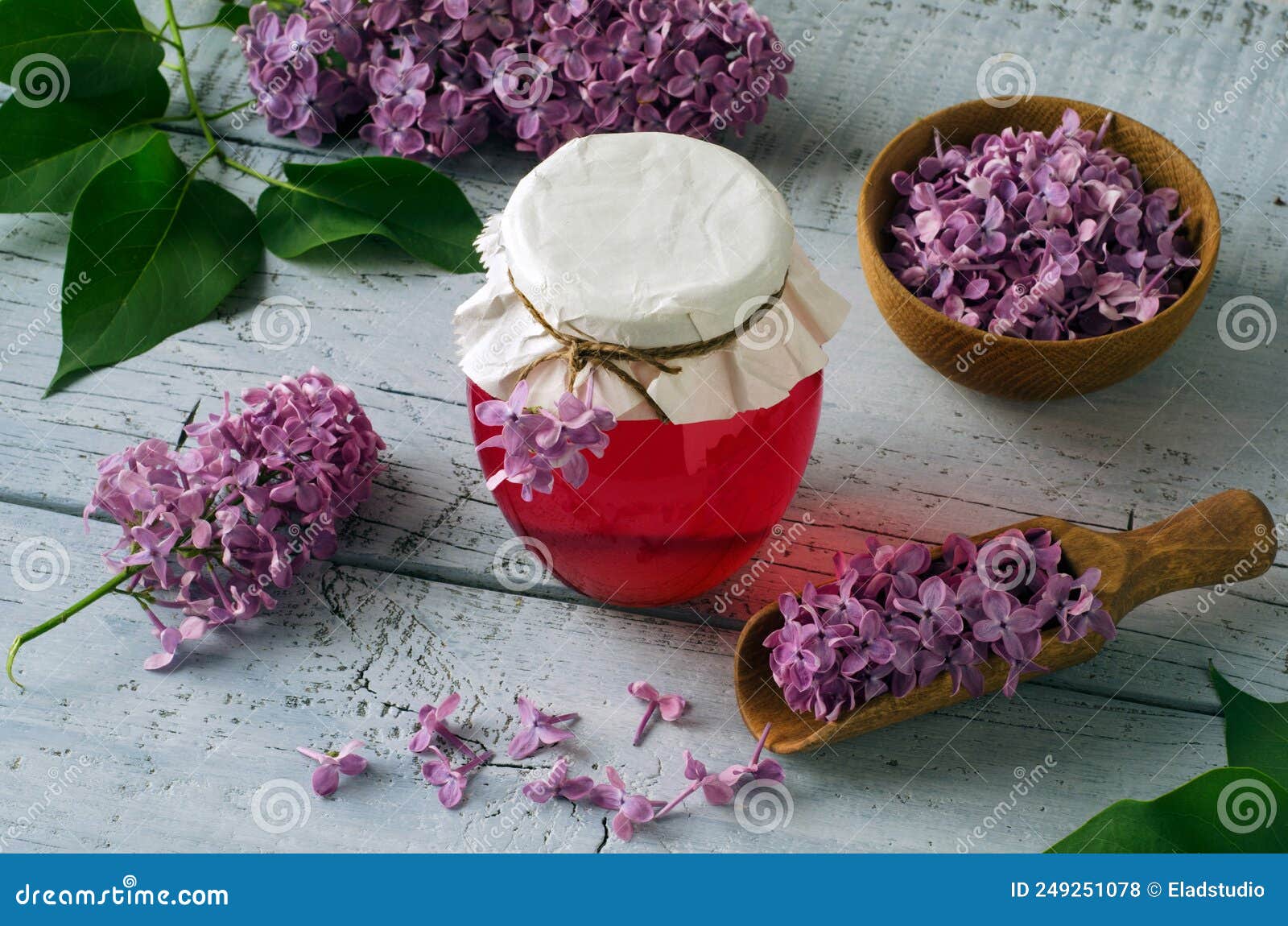 Lilac flowers syrup stock photo. Image of leaf, syrup 249251078