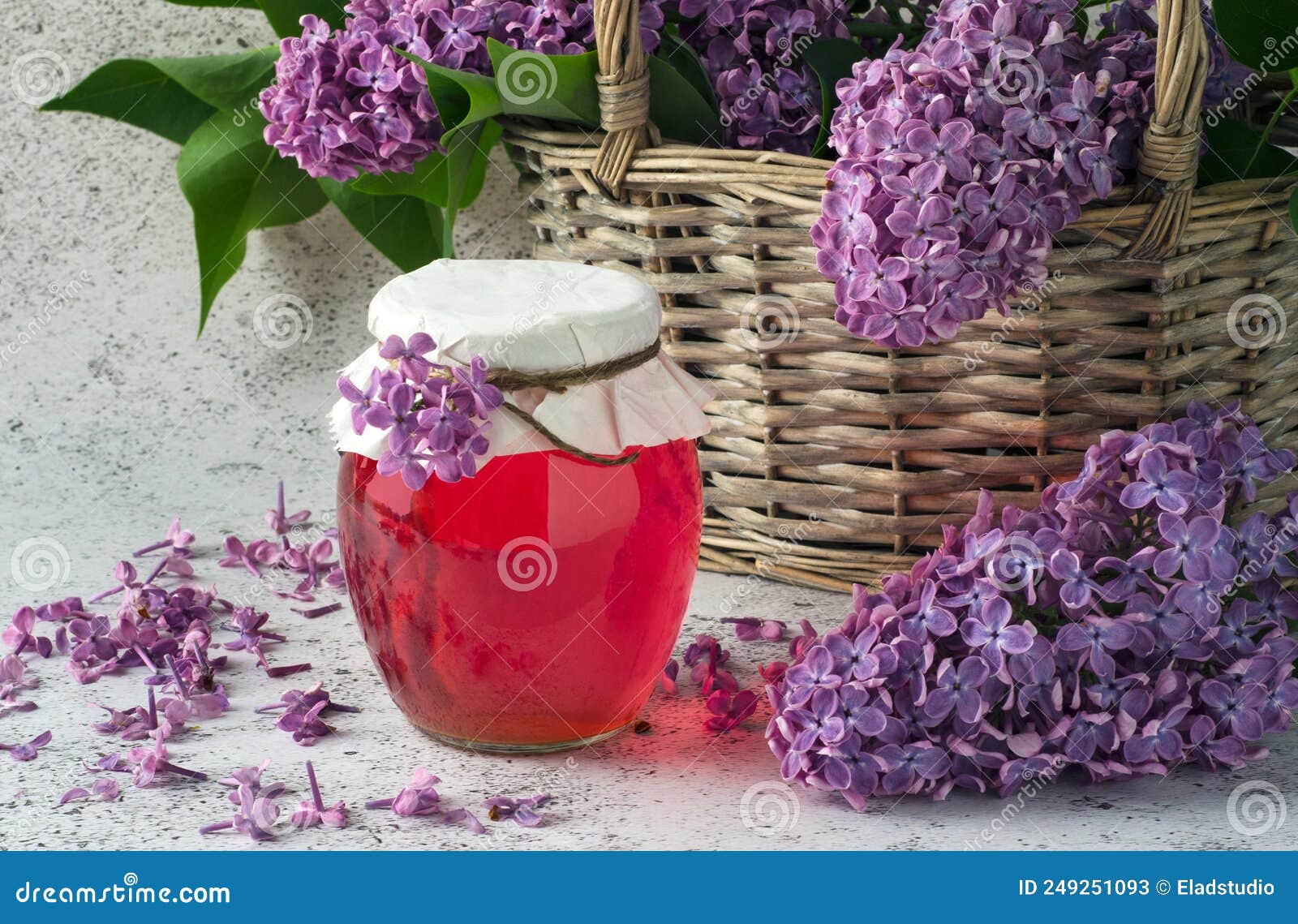 Lilac flowers syrup stock image. Image of aromatic, petals 249251093