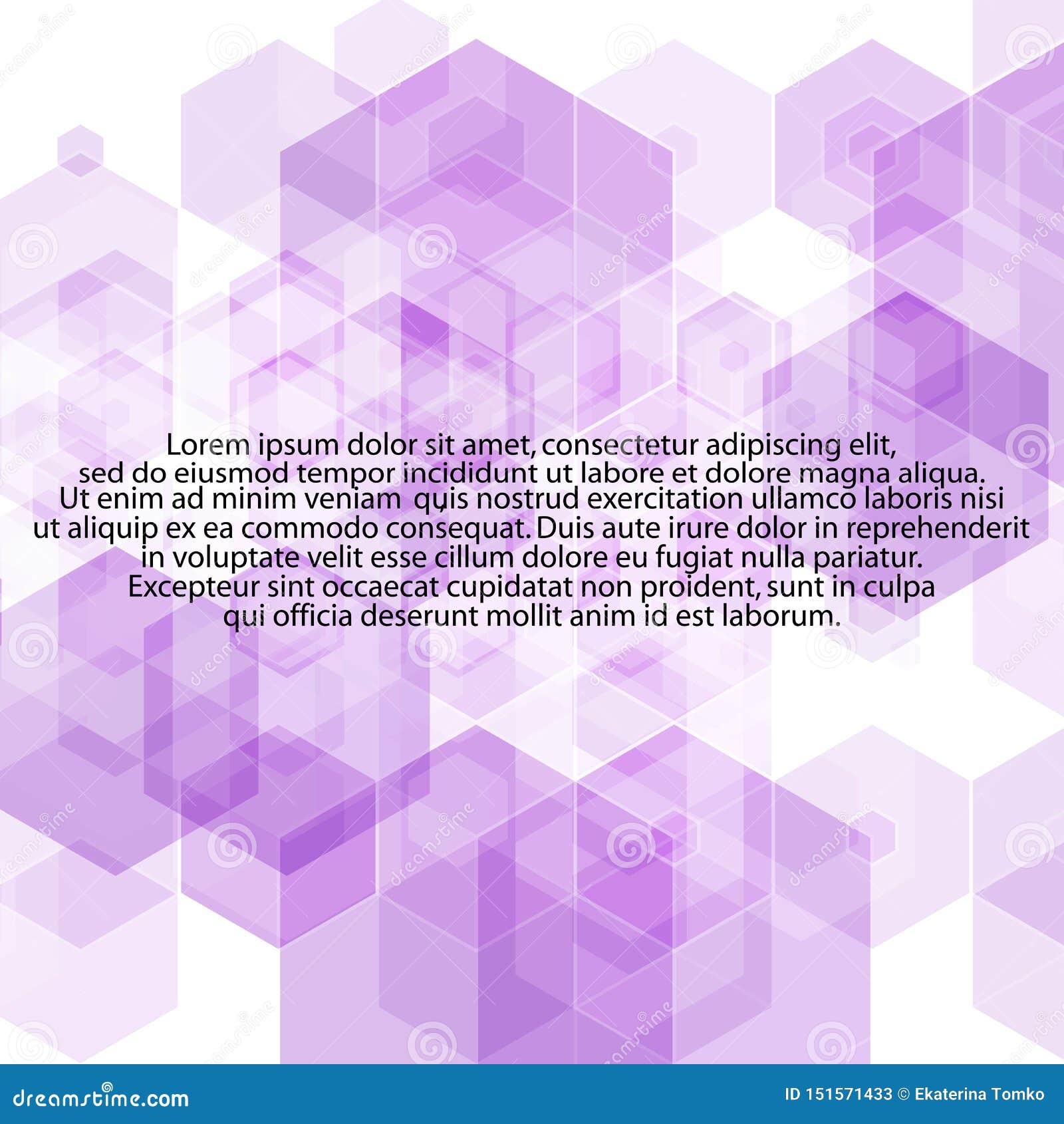 Lilac Hexagons Abstract Vector Background Vektorgrafik Eps 10 Stock Illustration Illustration Of Polyhedrons Layout