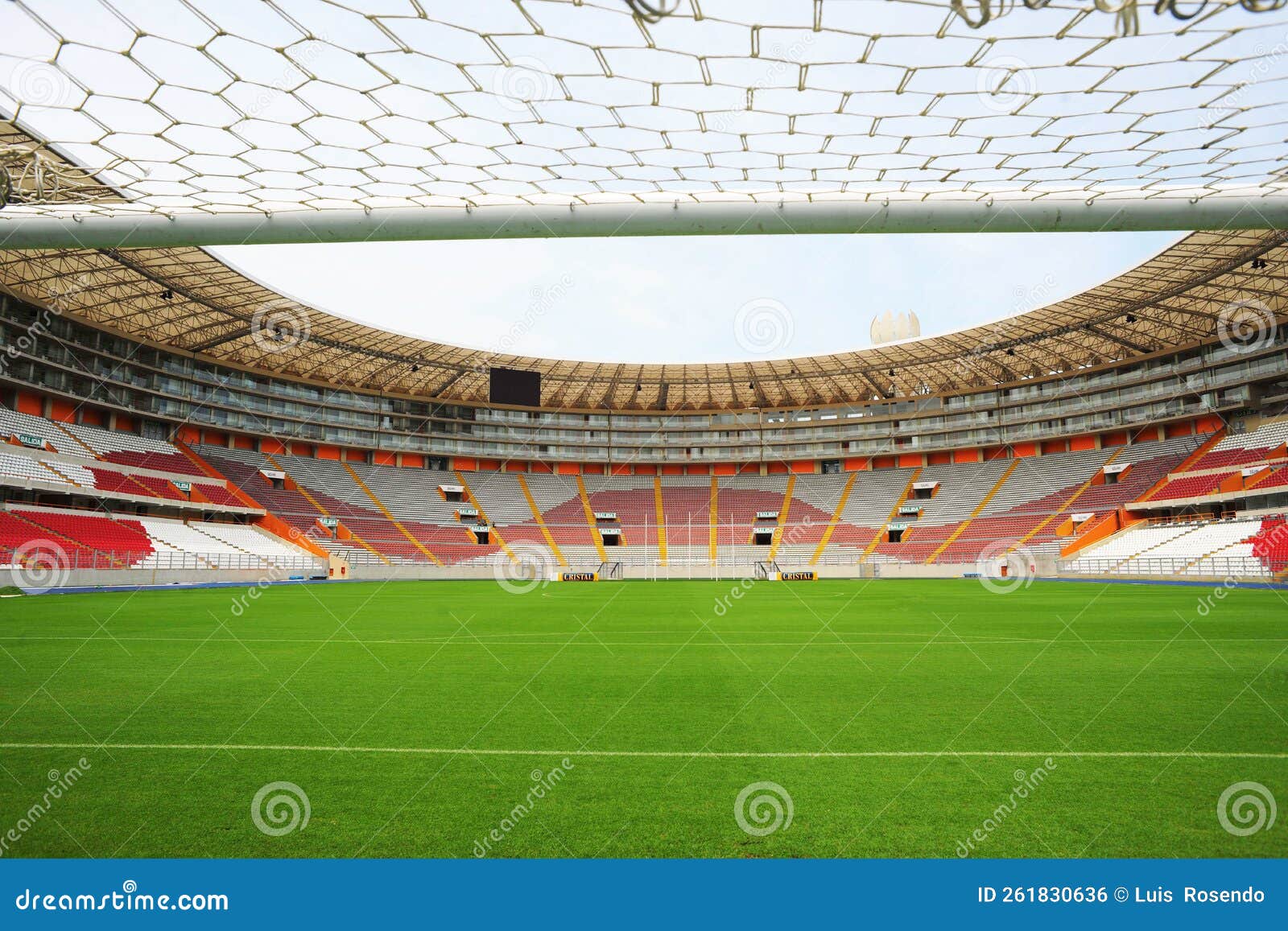 lima peru,new architecture of the field foodball soccer stadium- called national stadium