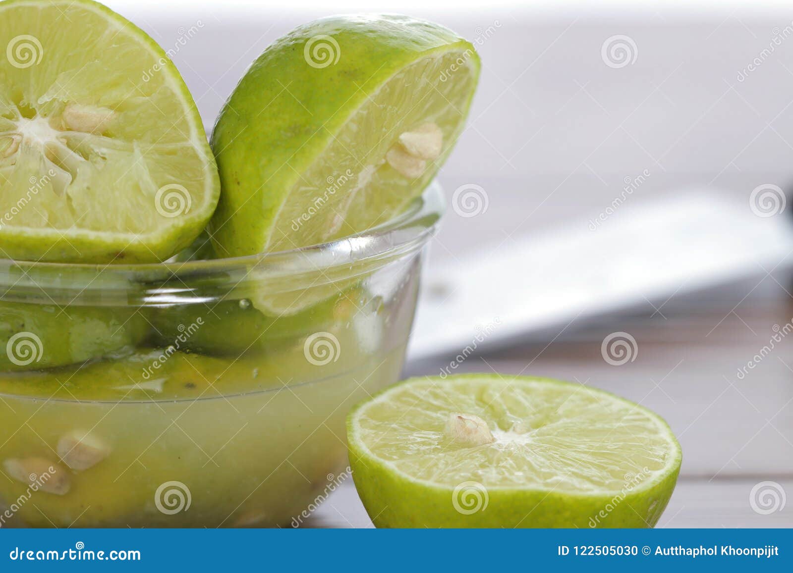 Lime with Freshly Squeezed Lime Juice Stock Photo Image of fresh