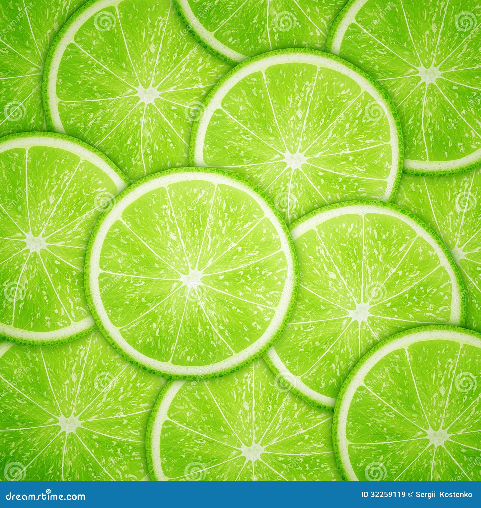 Lime Fruit Slices Background Royalty Free Stock Images - Image: 32259119