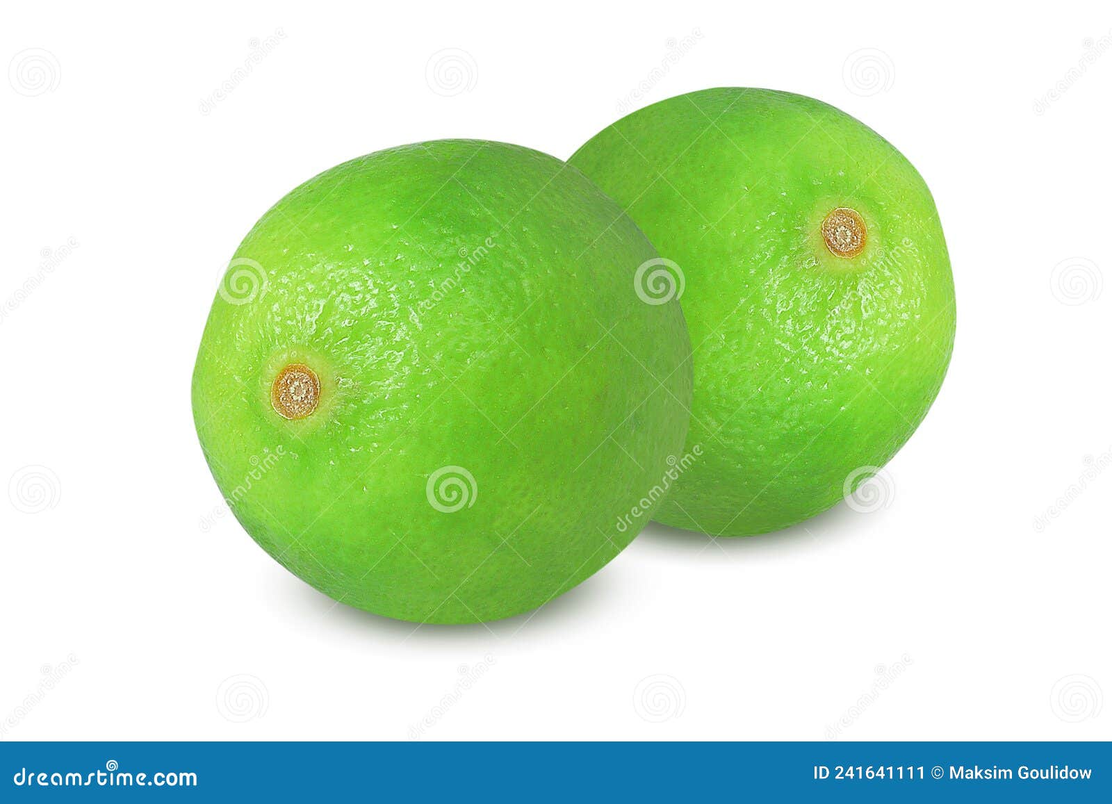 lime on  white background