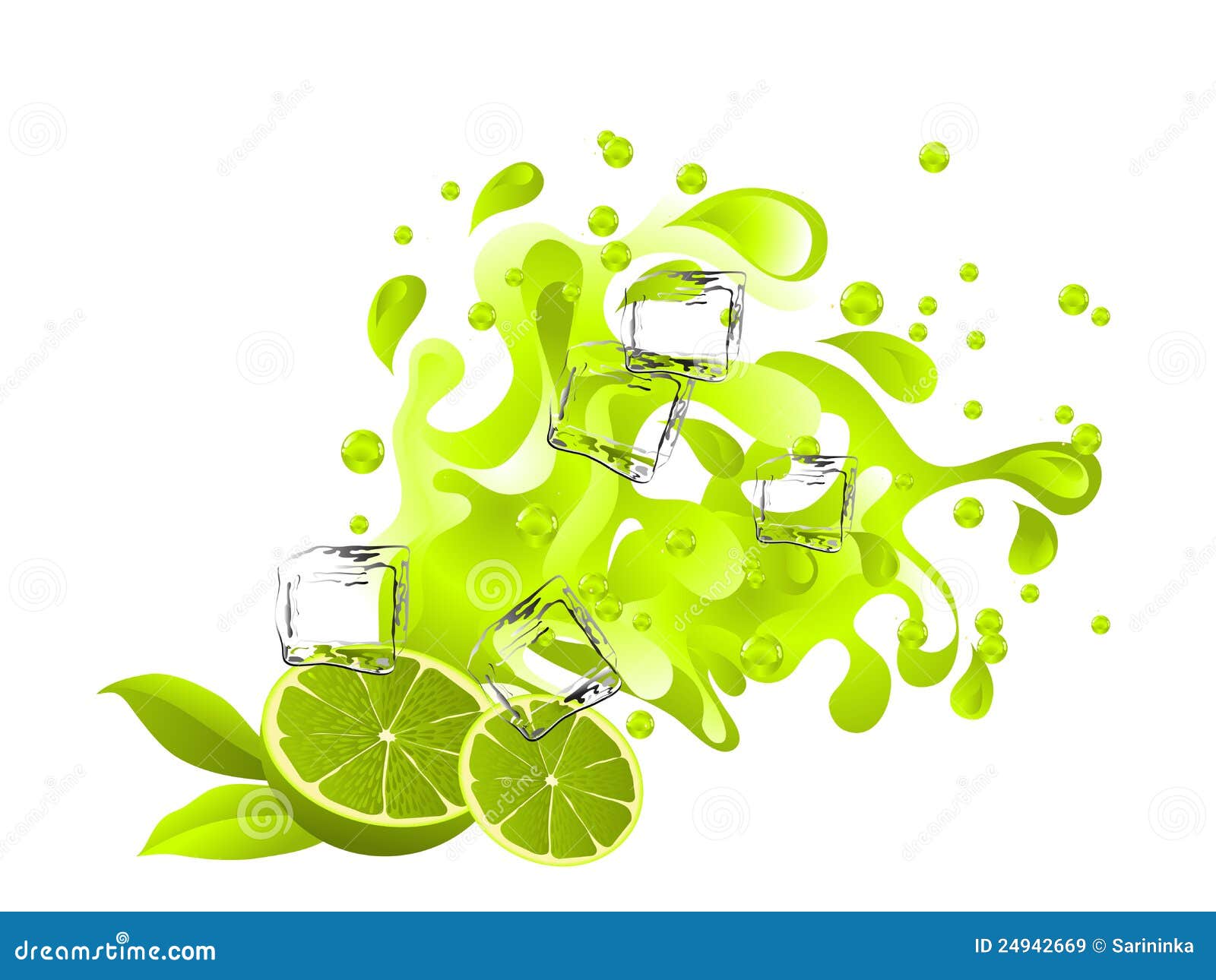 Lime juice stock vector. Illustration of seasonal, graphic 24942669