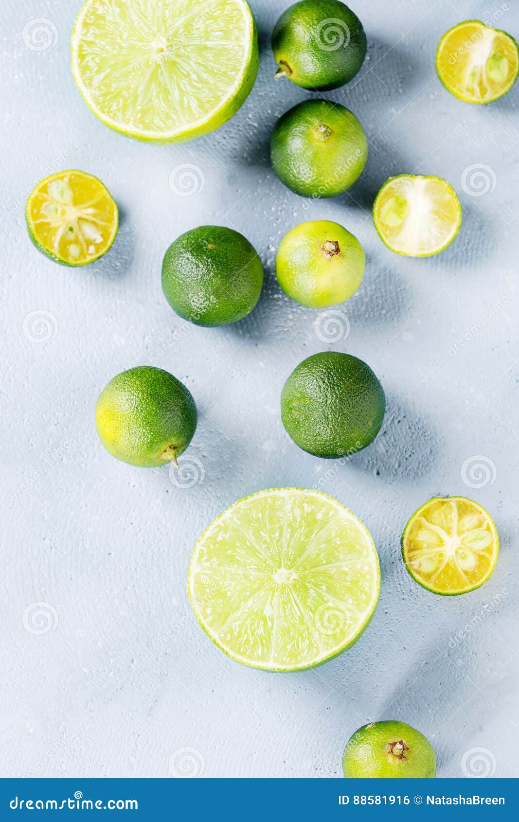 Lime and mini limes stock photo. Image of natural, sour 88581916