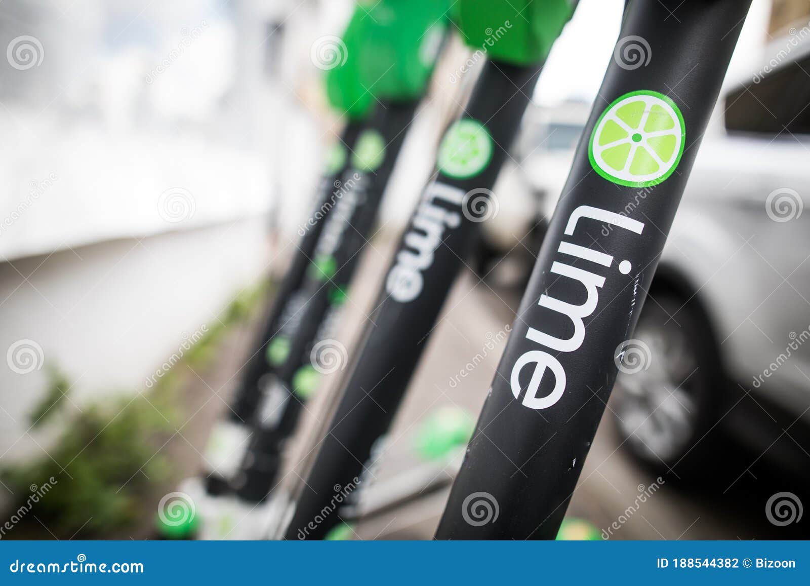 Limes Escooters Parked on Sidewalk Editorial Photography Image of modern, future 188544382