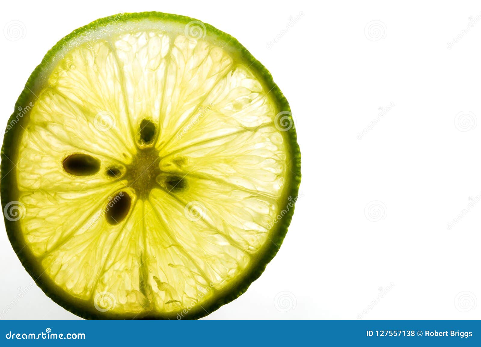 lime on white background. room for text