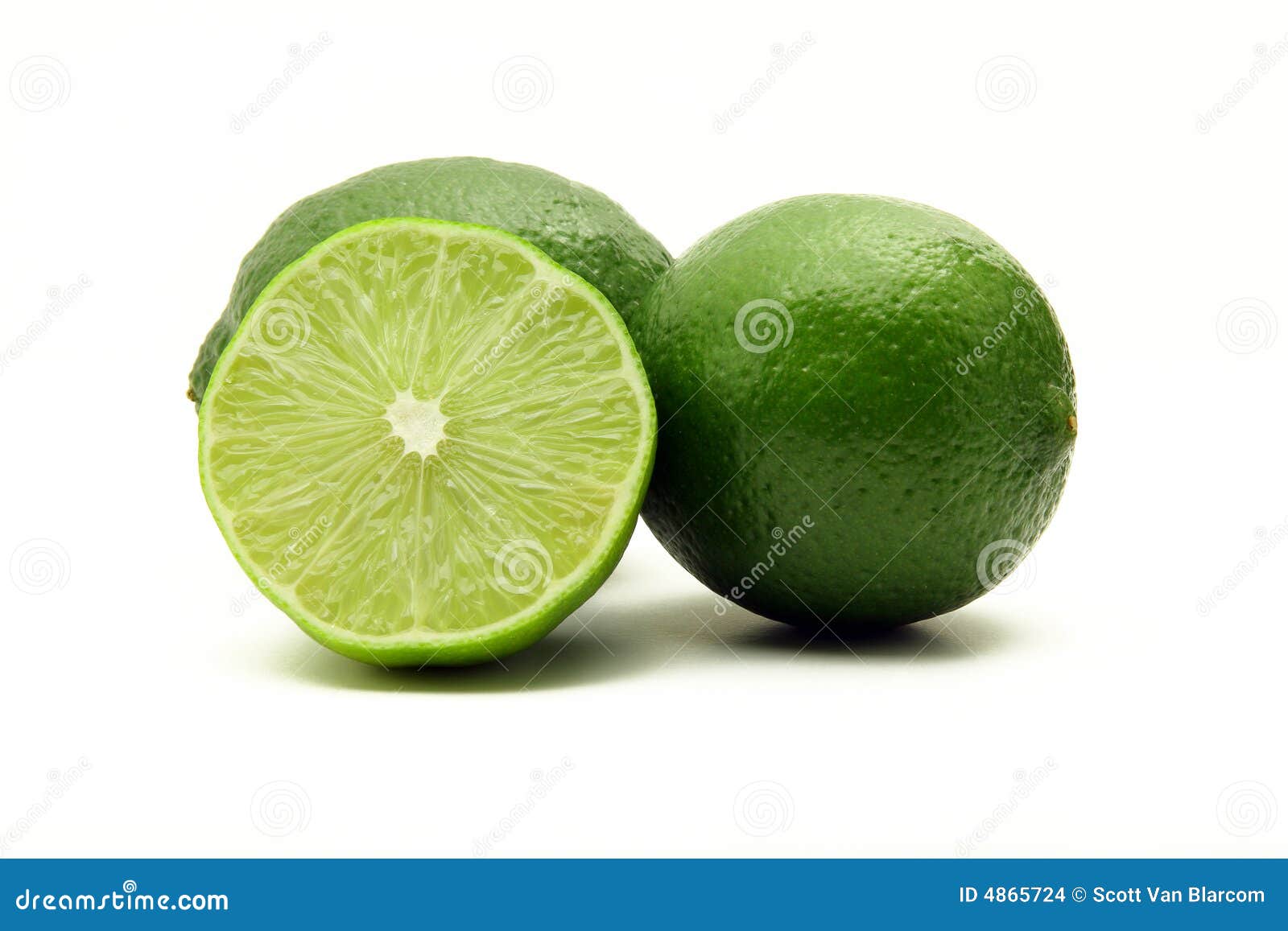 limes  on white