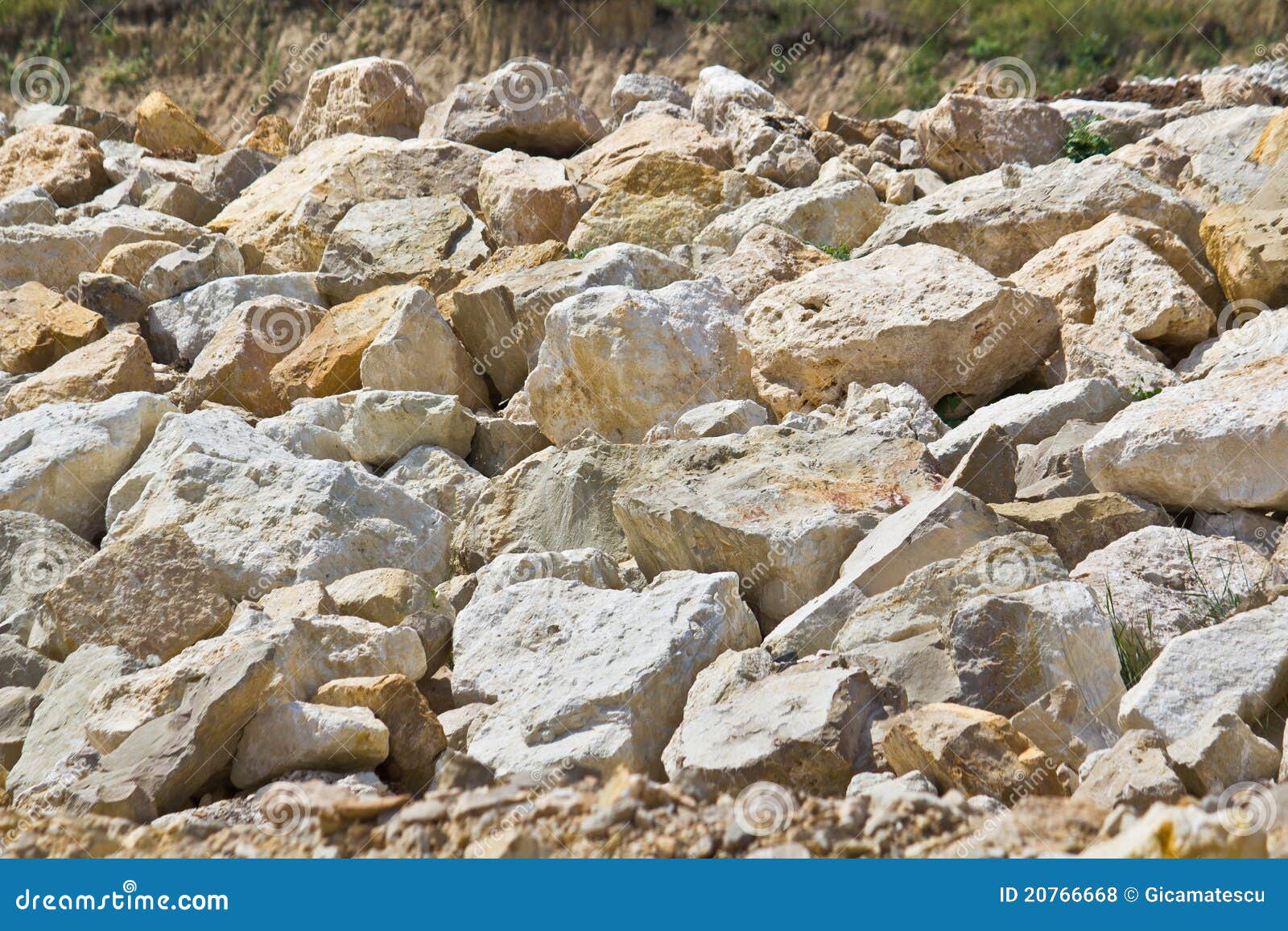 limestone boulders