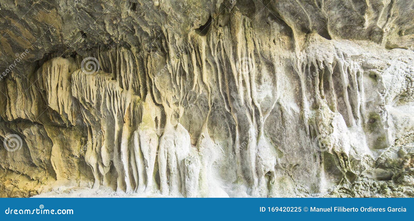 limestone at the entrance of a cave