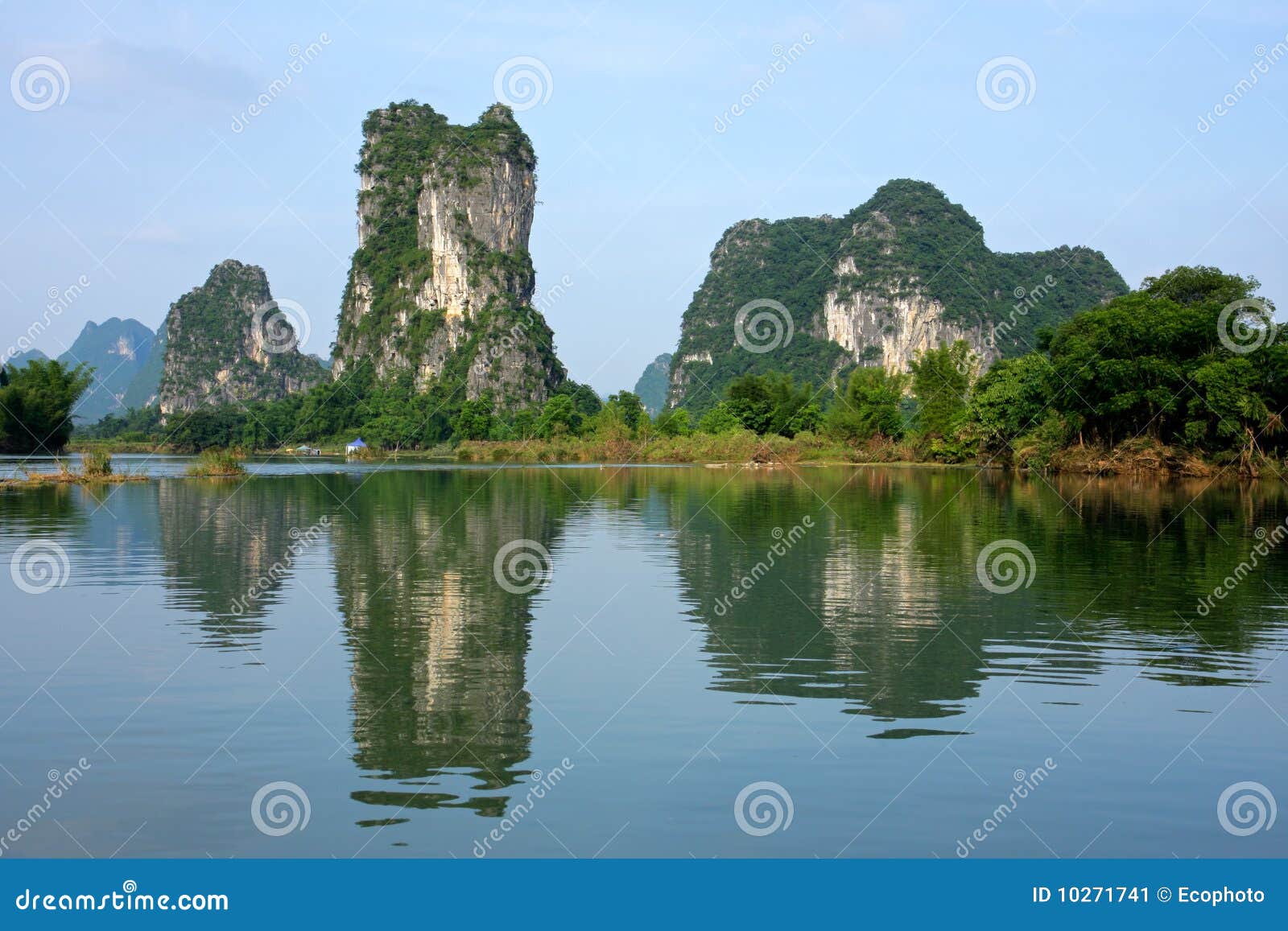 limestone hills, li-river, yangshou, china