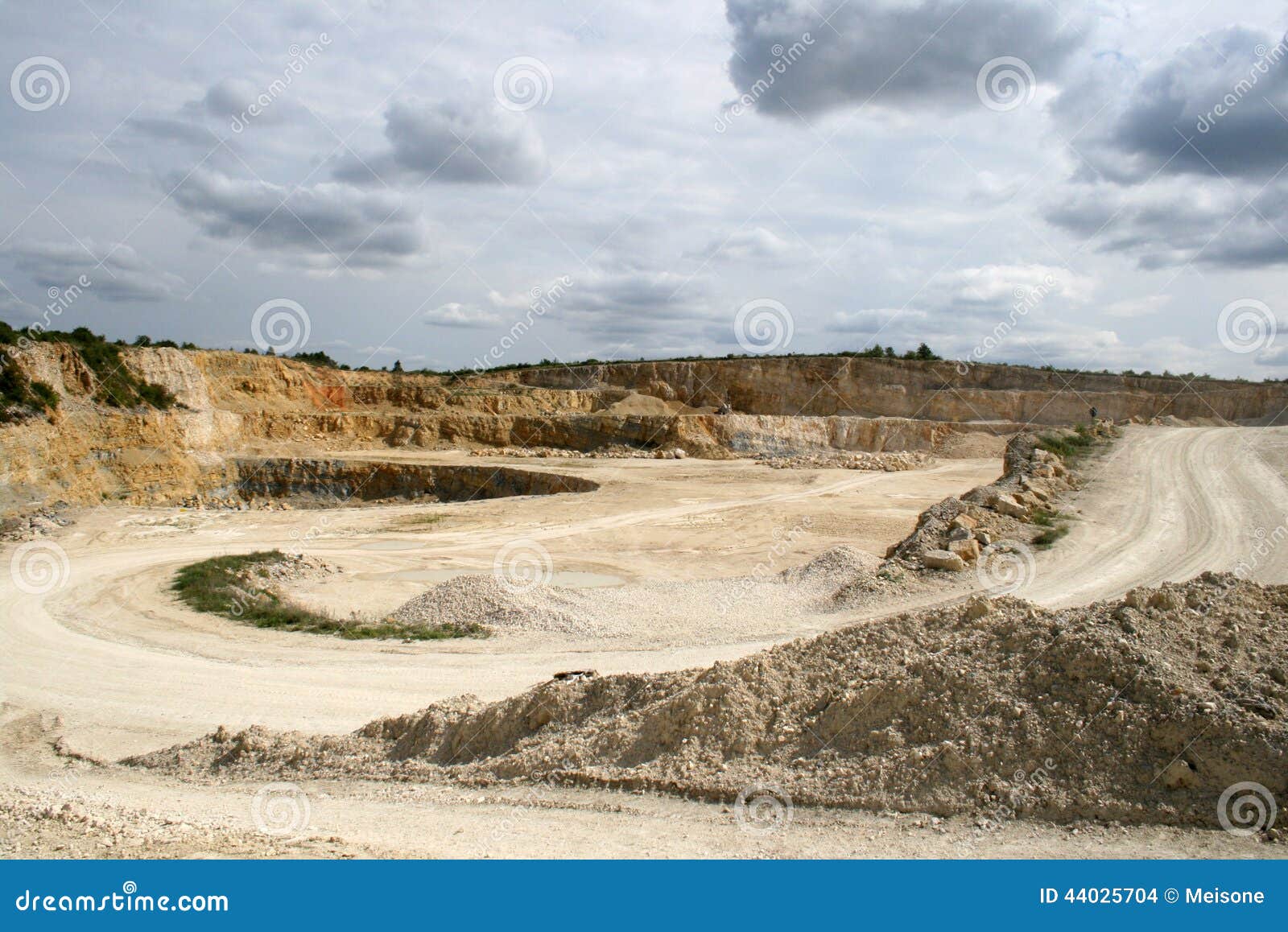 Limestone mine stock photo. Image of danger, limestone 44025704