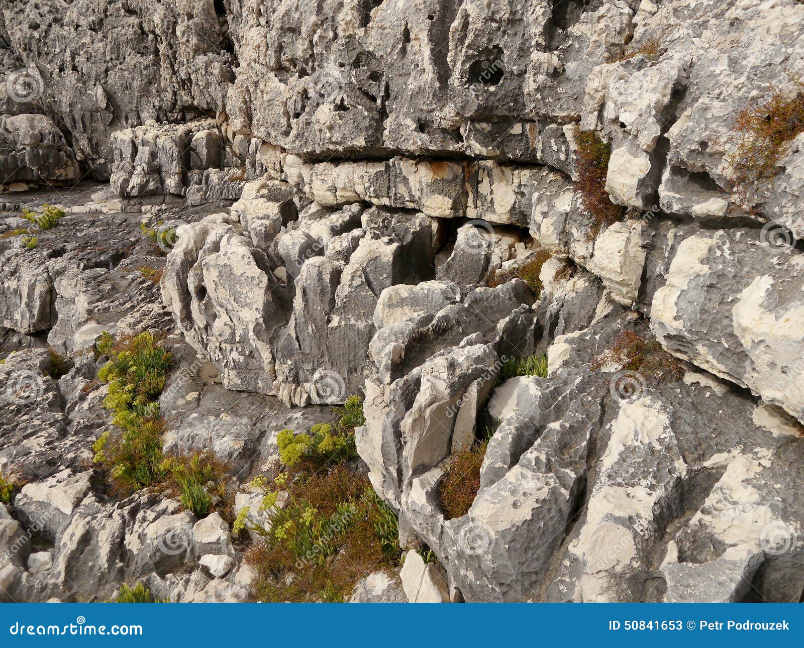 Limestone rock structure stock image. Image of erosion 50841653