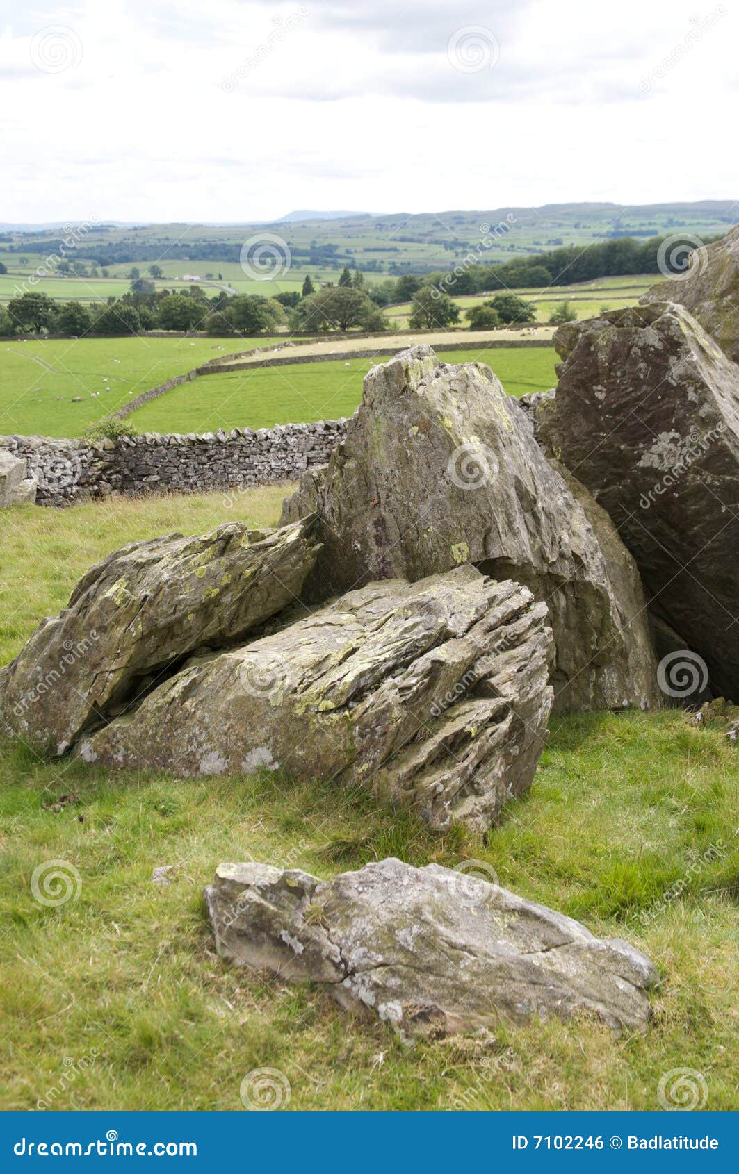 Limestone Rocks stock photo. Image of dales, england, tranquil 7102246