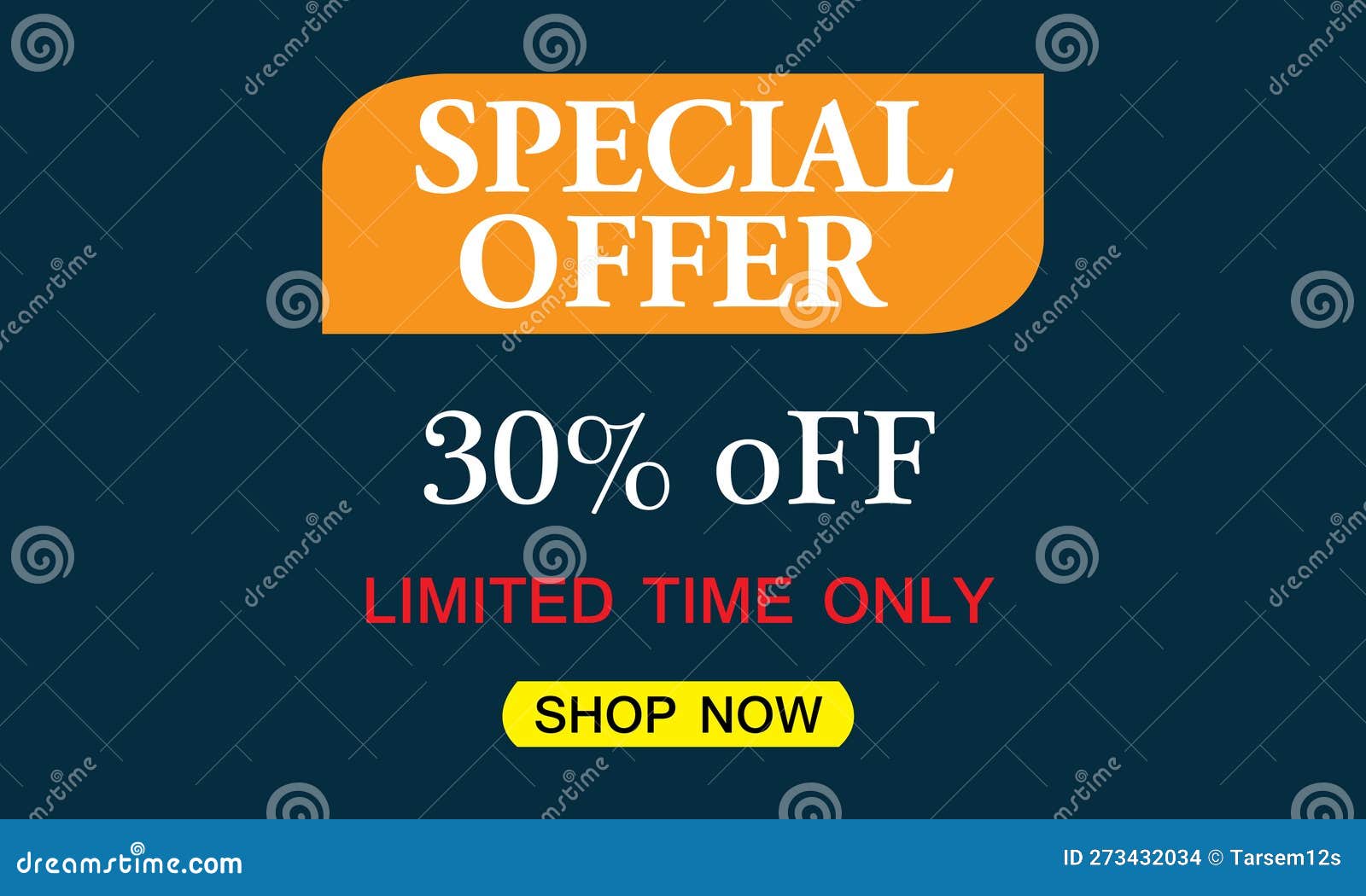limite time special time offer shop now banner