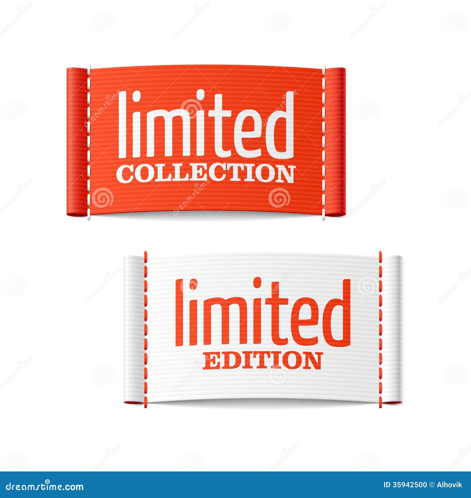 Limited Collection And Edition Labels Stock Photo - Image: 35942500