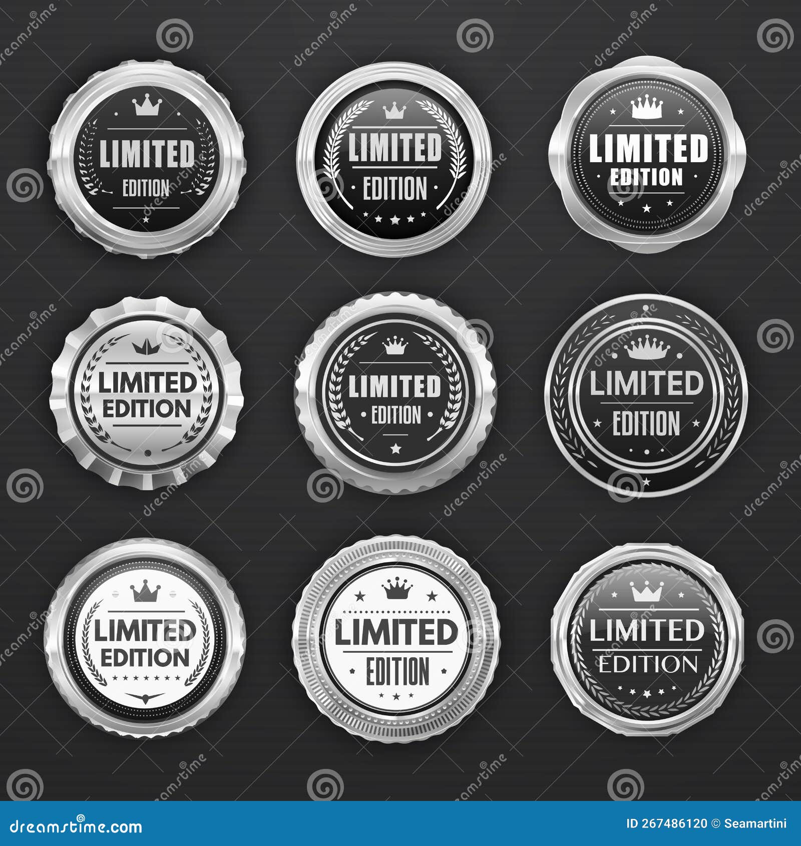 Limited edition lettering Royalty Free Vector Image