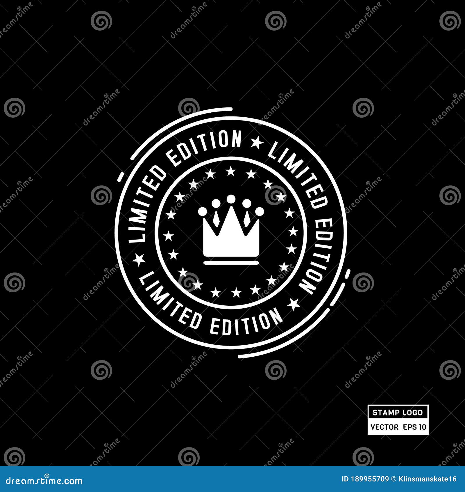Limited Edition Stamp Logo Design Template for Design Element Stock