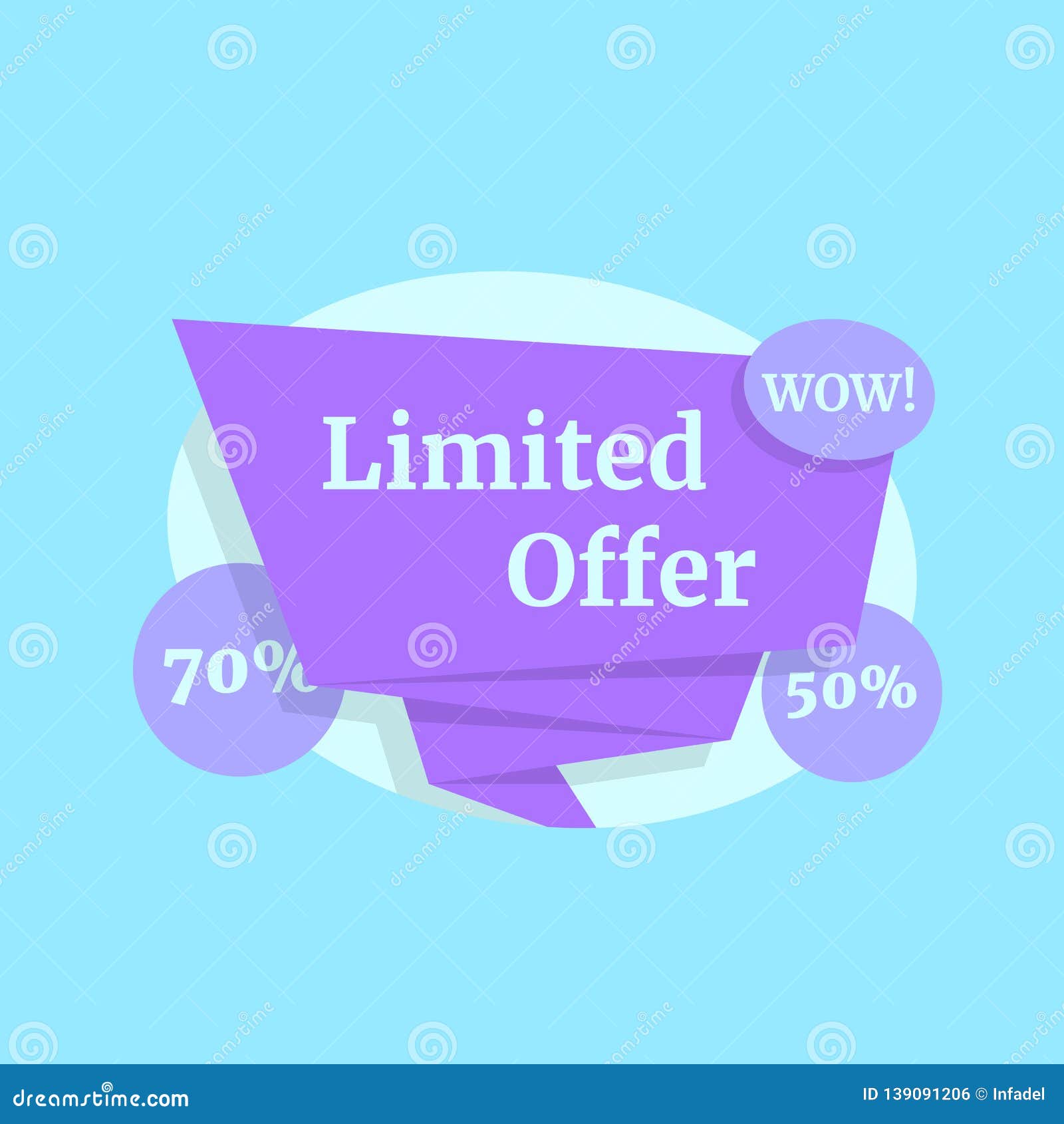 Limited Offer Color Label Like Wow Sale Stock Vector - Illustration of closeout, rebate: 139091206