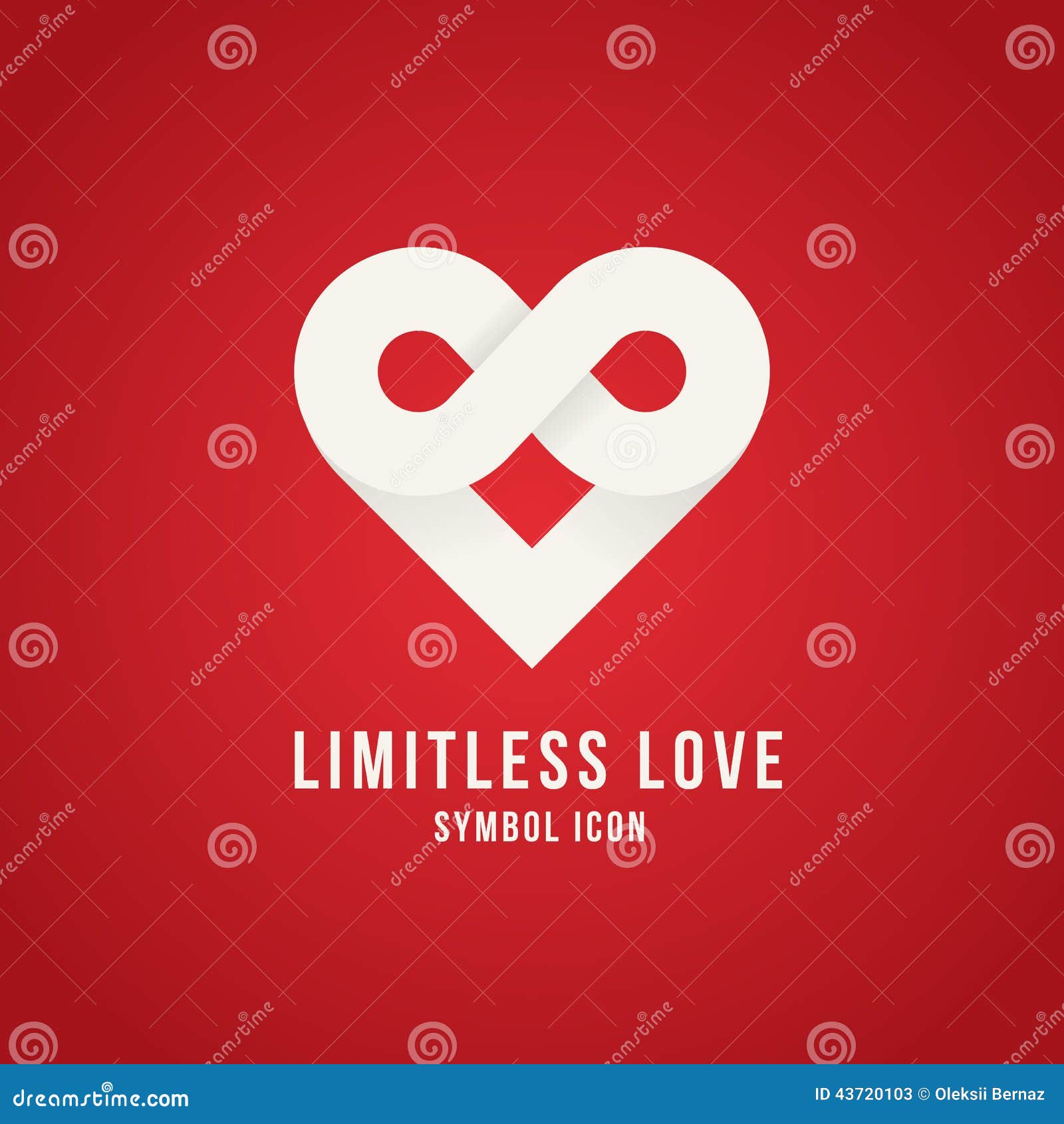 limitless love  concept  icon logo