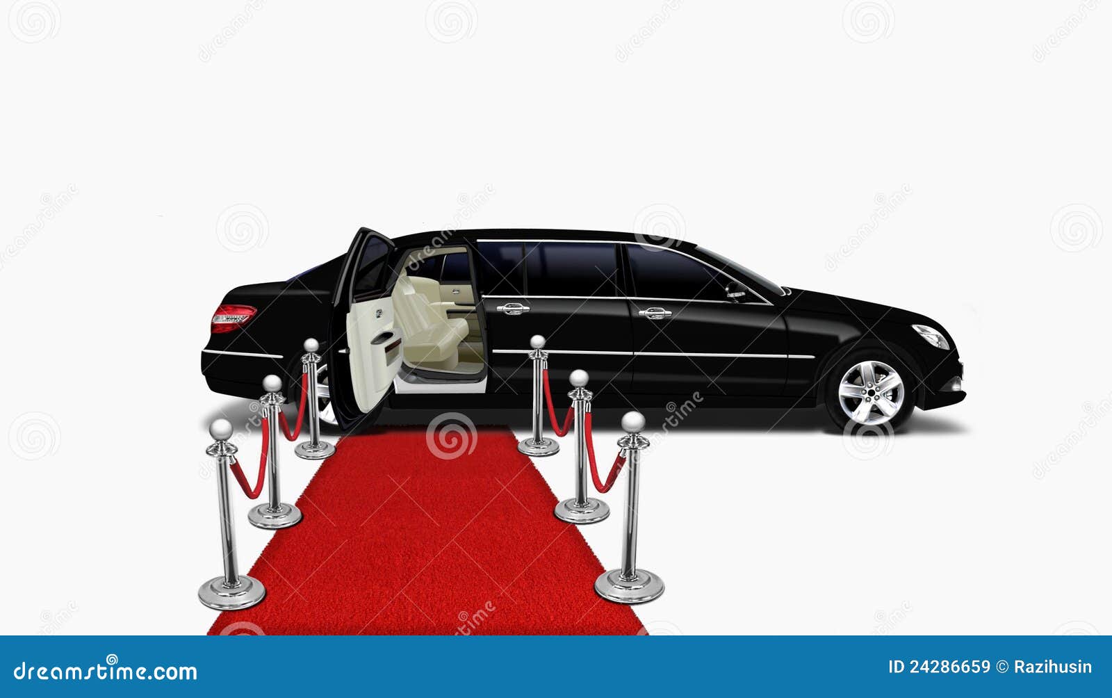 Limousine noire et tapis rouge. Image de limousine noire et de tapis rouge