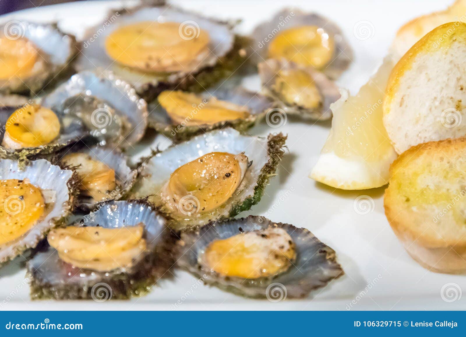 limpets served in a restaurant on the island of flores in the azores, portugal