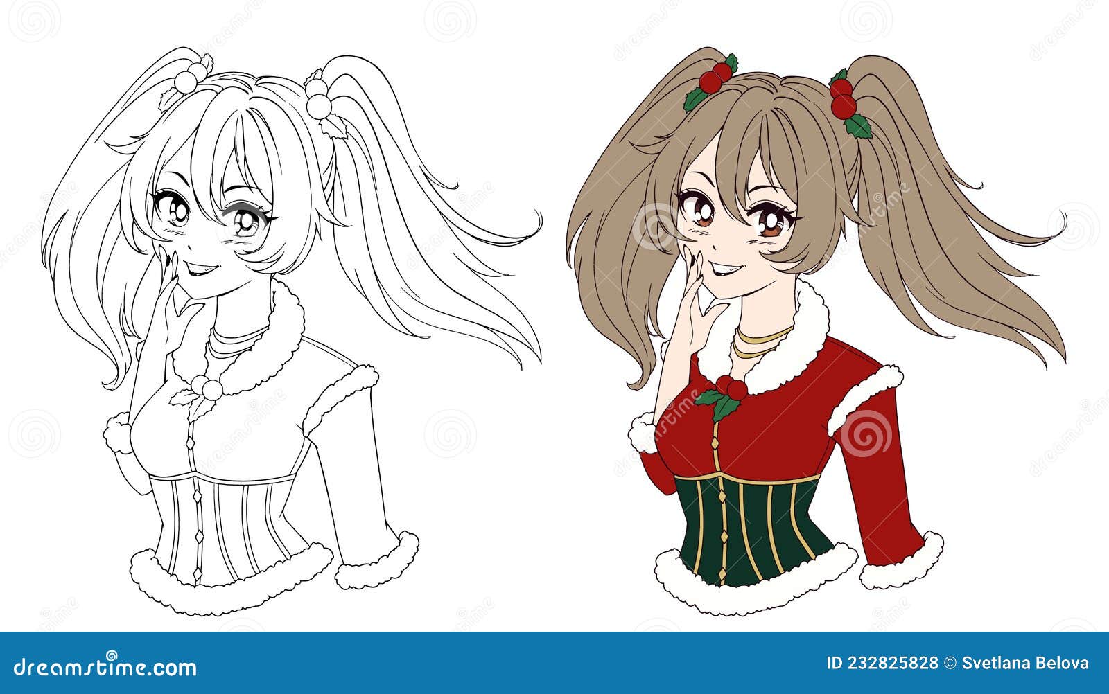 Linda Anime Manga Chica Con Disfraz De Navidad Ilustración del Vector - Ilustración de caliente, noel: 232825828 Linda Anime Manga Chica Con Disfraz De Navidad Ilustración del Vector - Ilustración de caliente, noel: 232825828