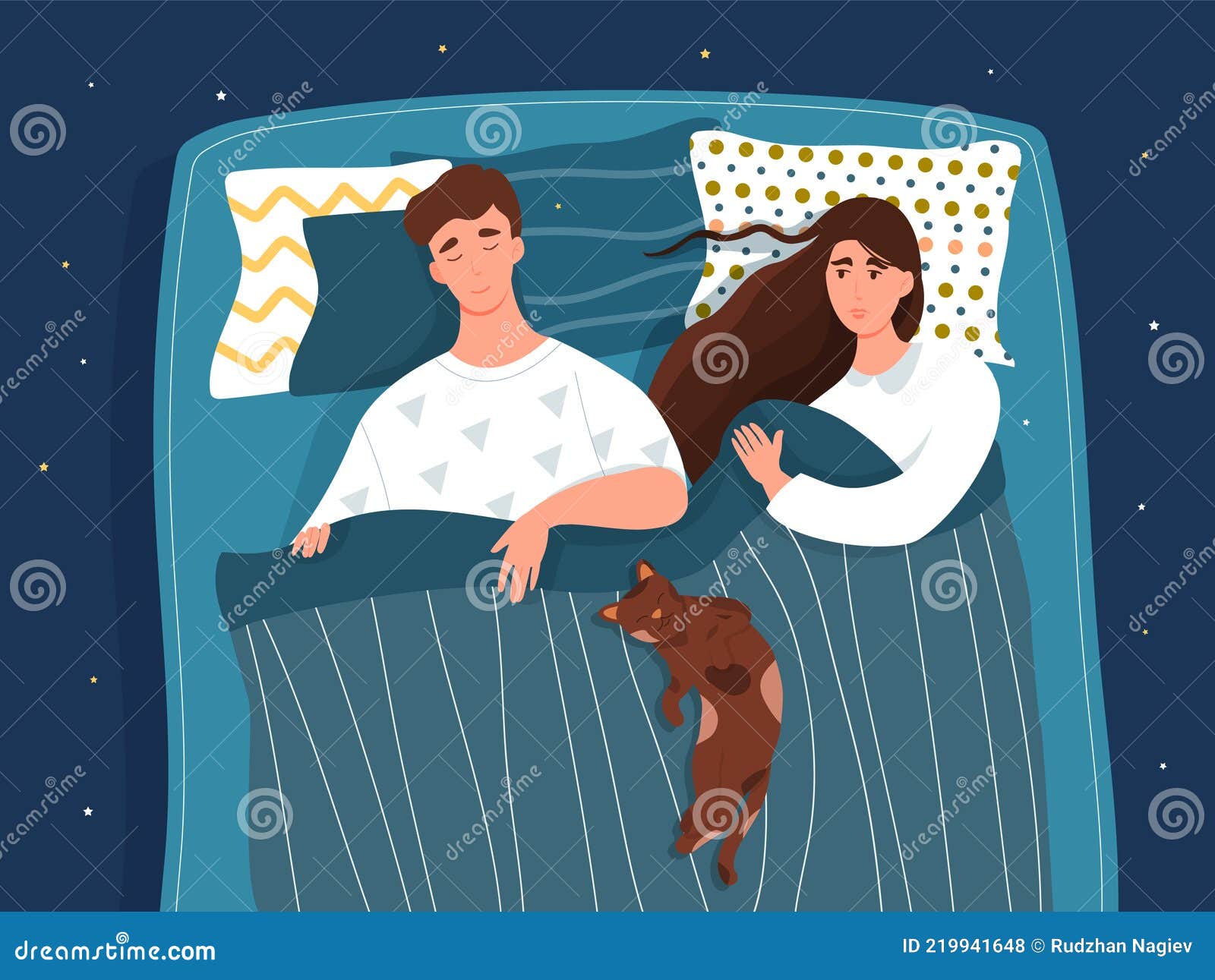 Linda Pareja Esta Durmiendo Juntos Con Gato Ilustración del Vector - Ilustración de durmiendo, abierto: 219941648 Linda Pareja Esta Durmiendo Juntos Con Gato Ilustración del Vector - Ilustración de durmiendo, abierto: 219941648