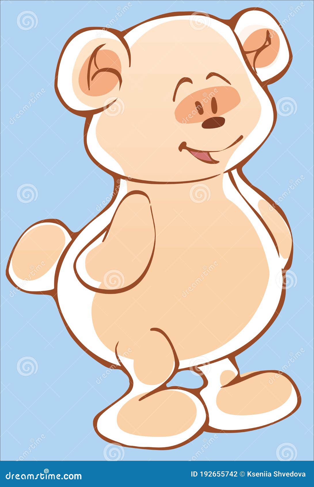 Lindo Dibujo Animado De Osito De Peluche Se Para Y Sonríe Ilustración del Vector - Ilustración de historieta, infantil: 192655742 Lindo Dibujo Animado De Osito De Peluche Se Para Y Sonríe Ilustración del Vector - Ilustración de historieta, infantil: 192655742