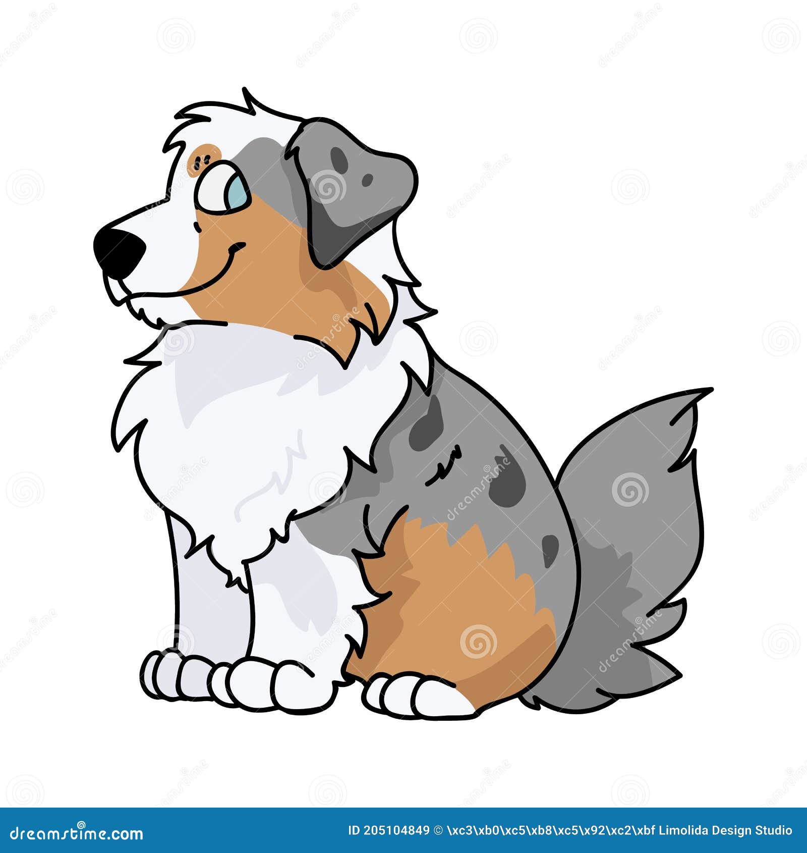 Lindo Dibujo Animado Pastor Australiano Sentado Cachorrito Vector Clipart. Pedigree Kennel Doggie Raza Para Kennel Club. De Pura R Ilustración del Vector - Ilustración de vector, perrito: 205104849 Lindo Dibujo Animado Pastor Australiano Sentado Cachorrito Vector Clipart. Pedigree Kennel Doggie Raza Para Kennel Club. De Pura R Ilustración del Vector - Ilustración de vector, perrito: 205104849