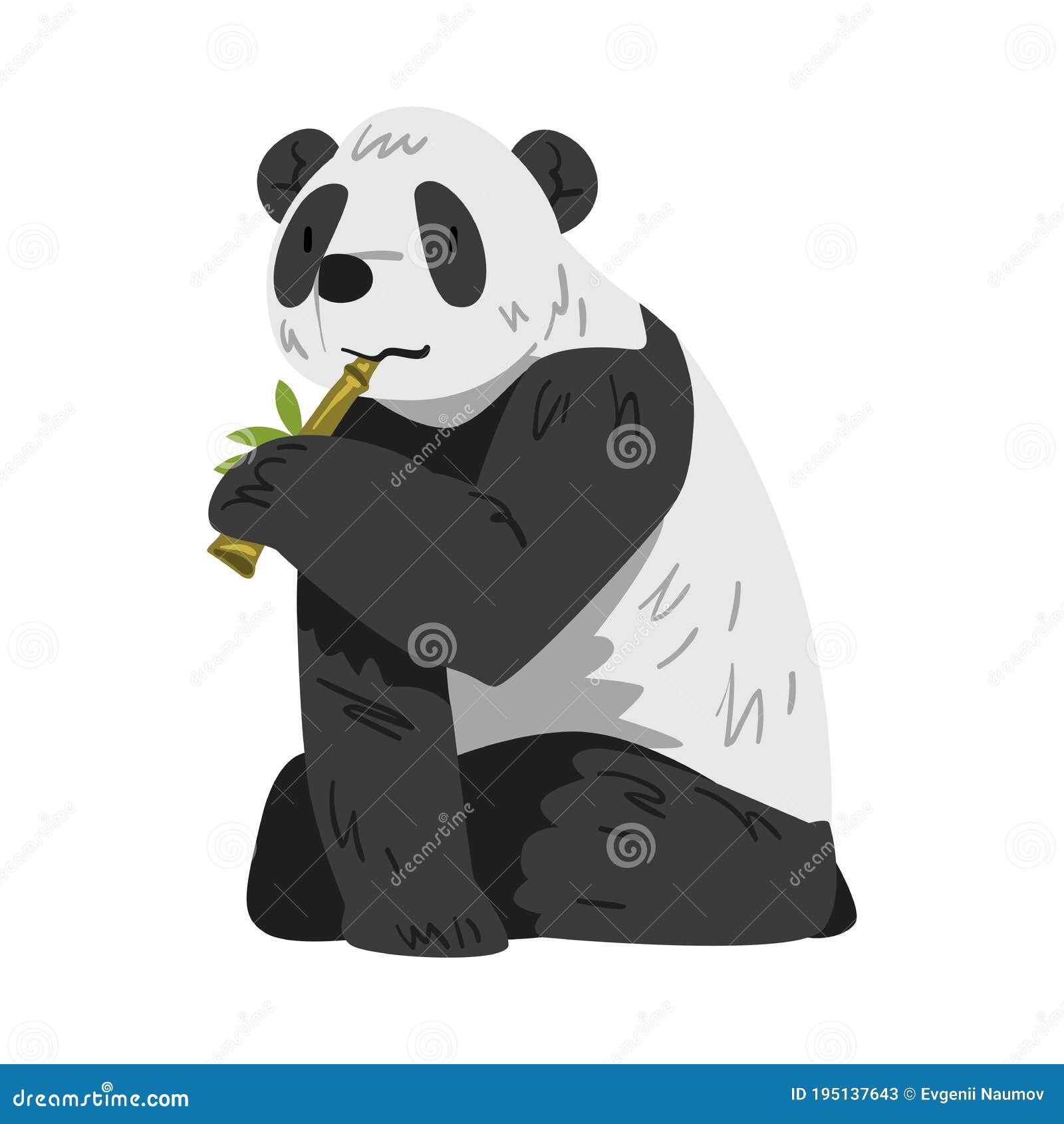 Fondo Una Imagen De Oso Panda Sentado En Bambú Fondo, Imagen De