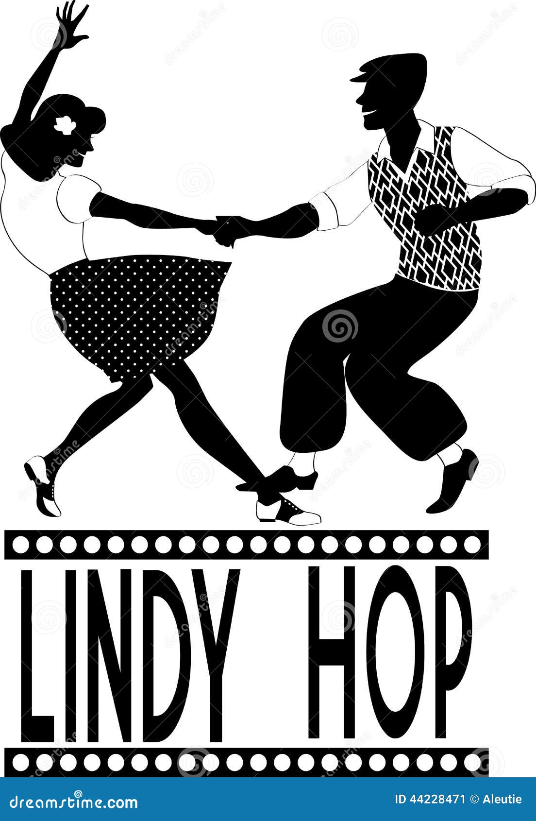 lindy hop silhouette