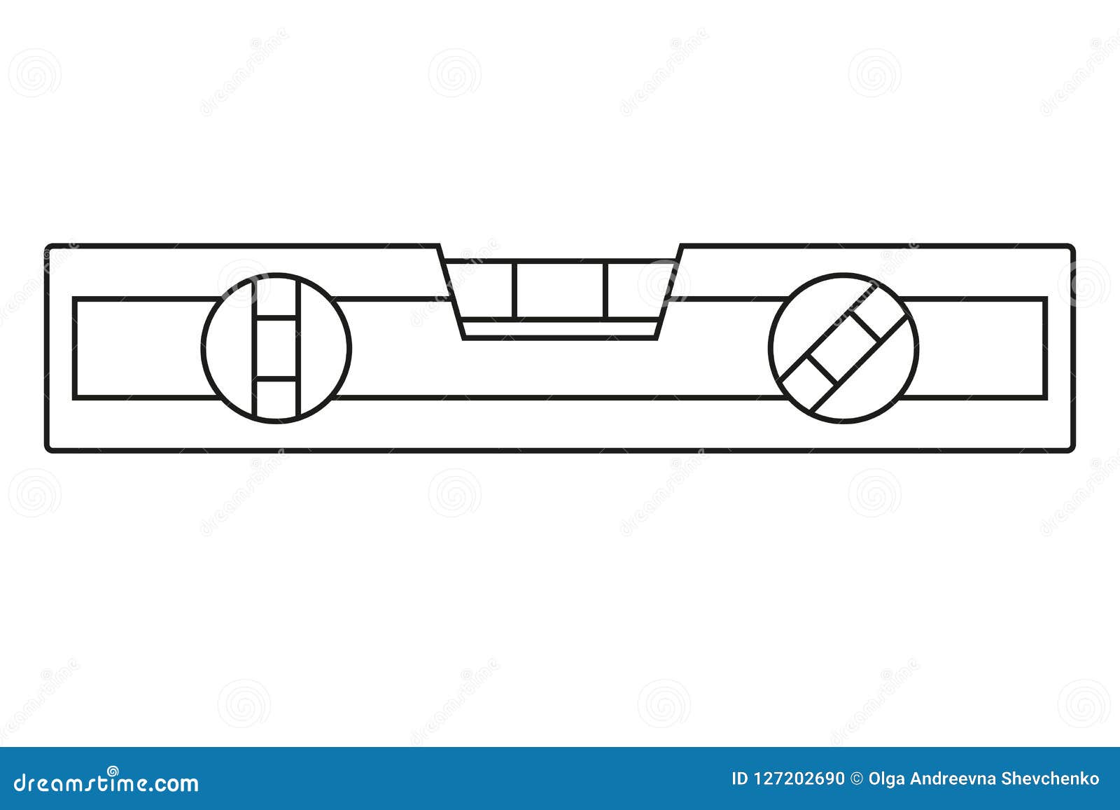 Line Art Black And White Level Tool Stock Vector Illustration Of Construction Industrial