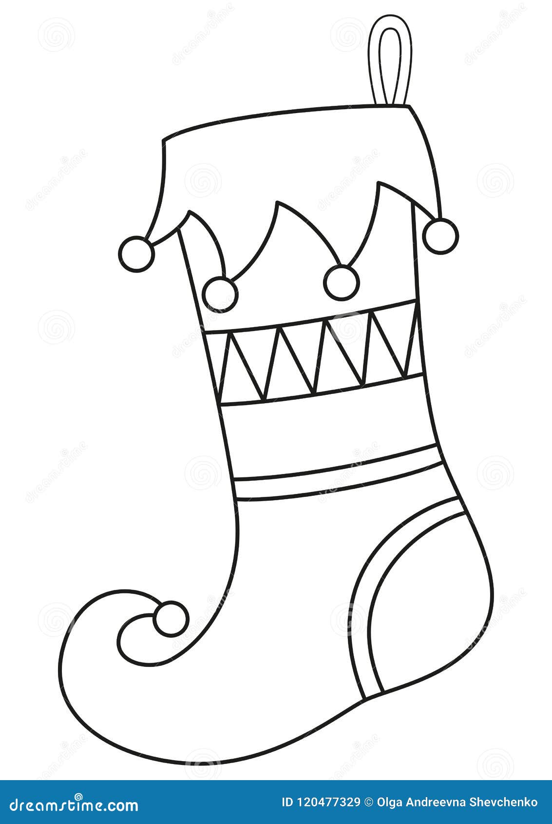 Line Art Black and White Xmas Sock Stock Vector - Illustration of patch ...