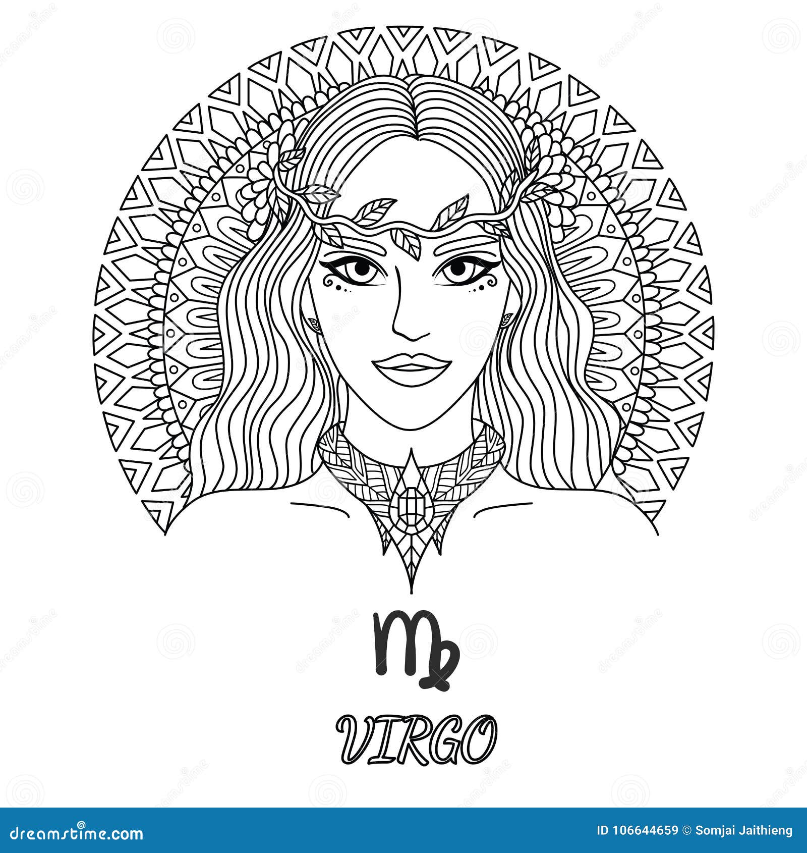 Adult Coloring Pages Virgo Coloring Pages