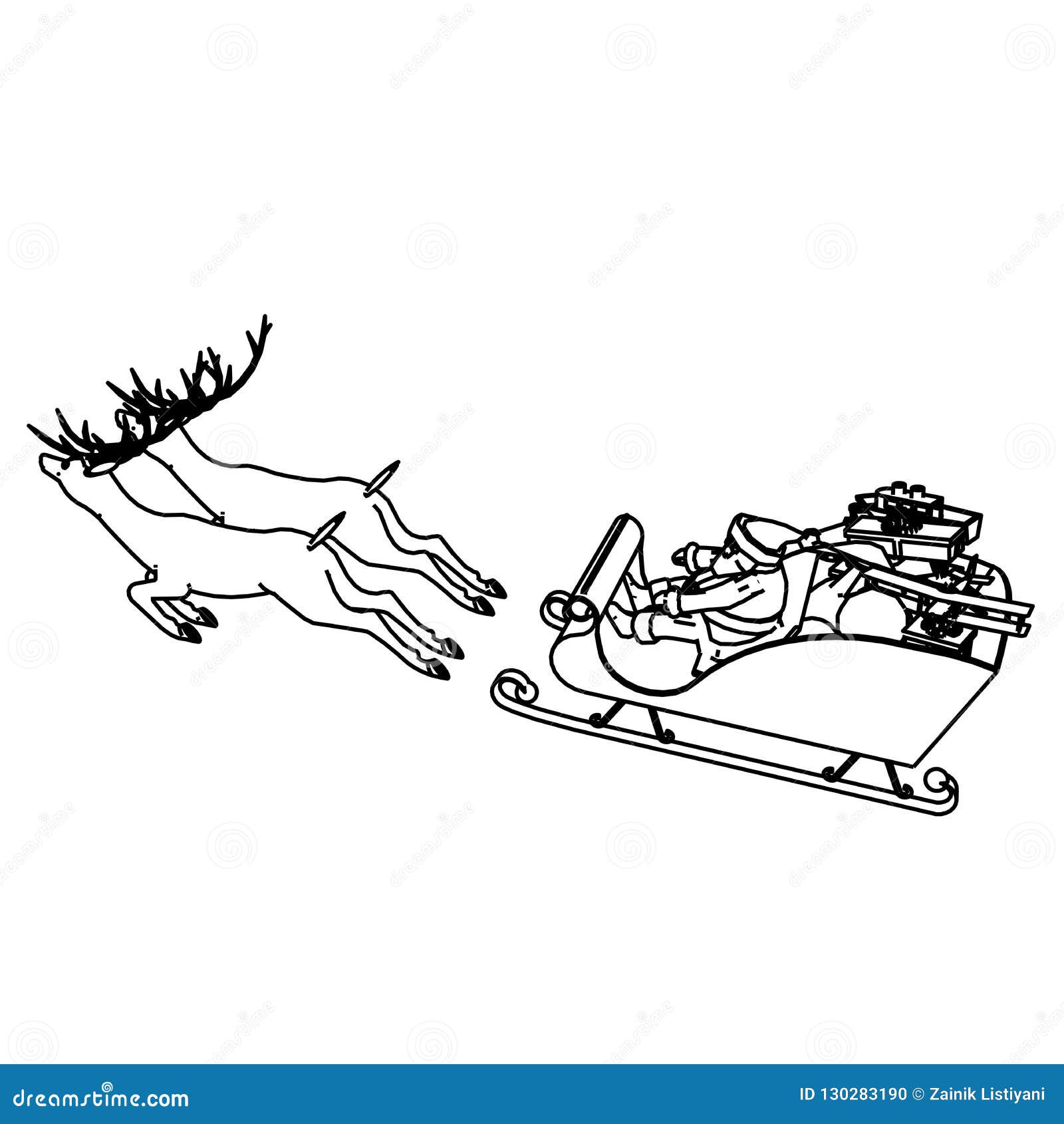 Santa Sleigh Drawing Stock Illustrations – 3,340 Santa Sleigh Drawing Stock  Illustrations, Vectors & Clipart - Dreamstime