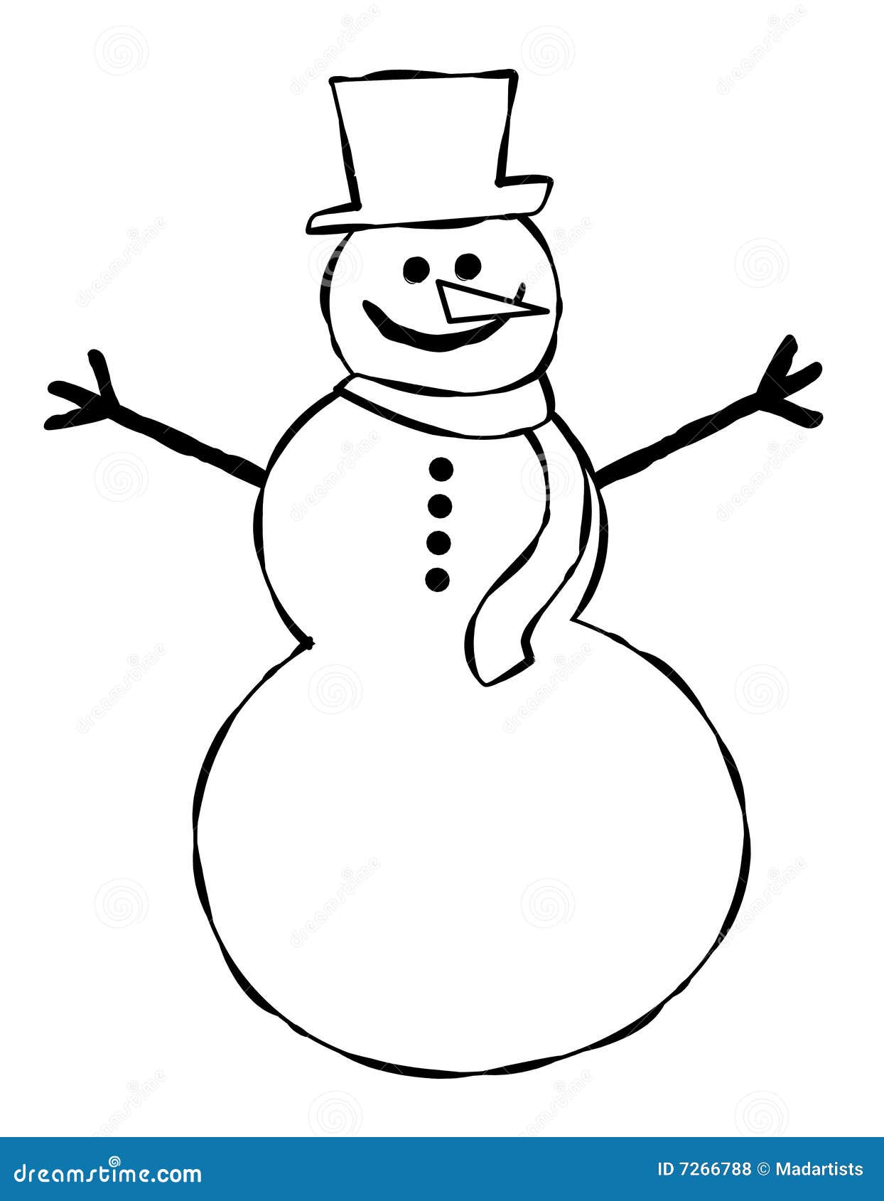 free black and white snowman clipart - photo #16