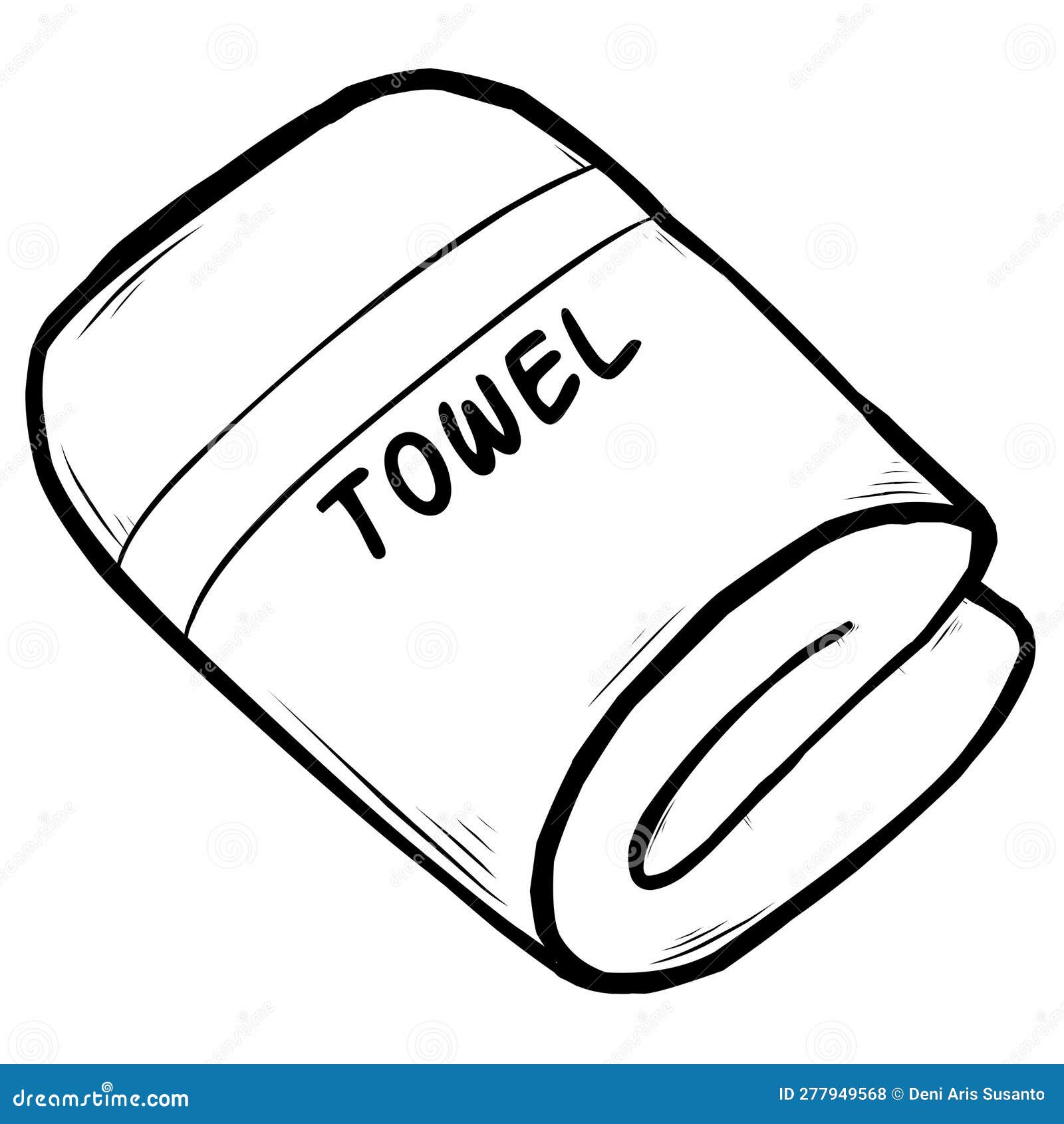 Towels Sketch Vector Isolated Stock Illustration - Illustration of font,  isolated: 277949568, image size:1600x1690