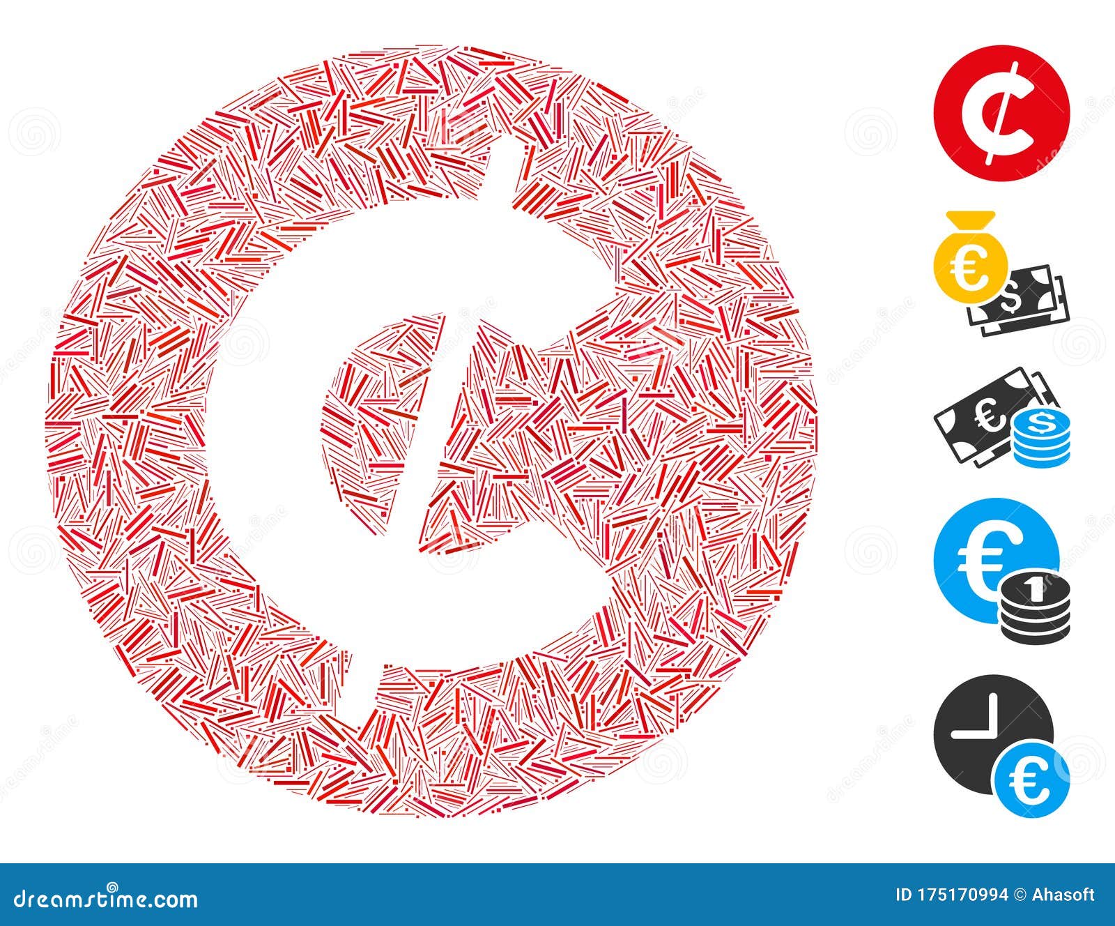 line collage cent coin