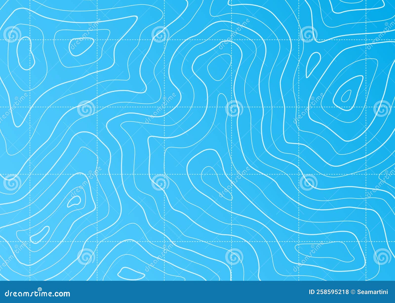 Line Contour Ocean or Sea Topographic Map Stock Illustration ...