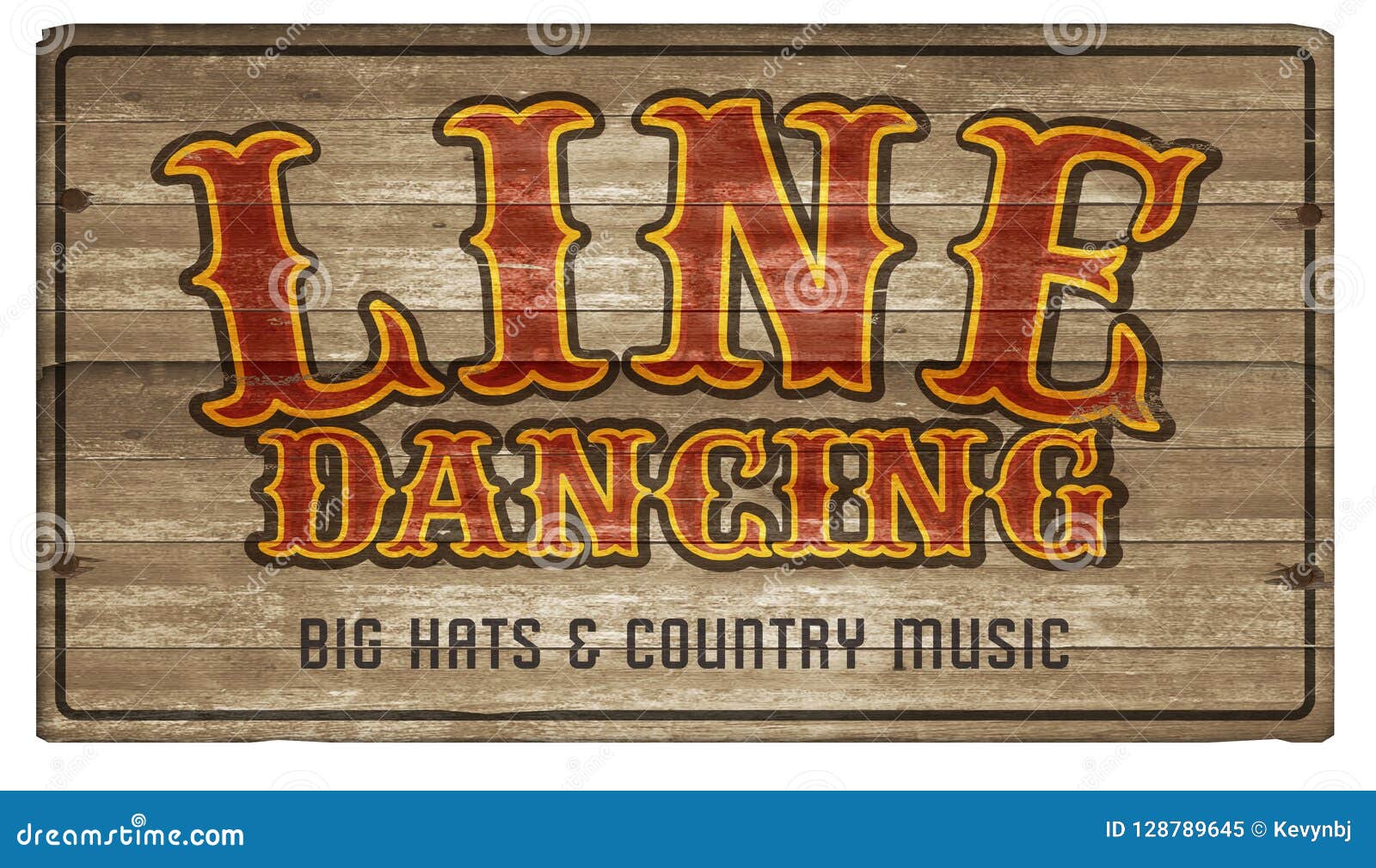 line dance dancing wood sign art announcement